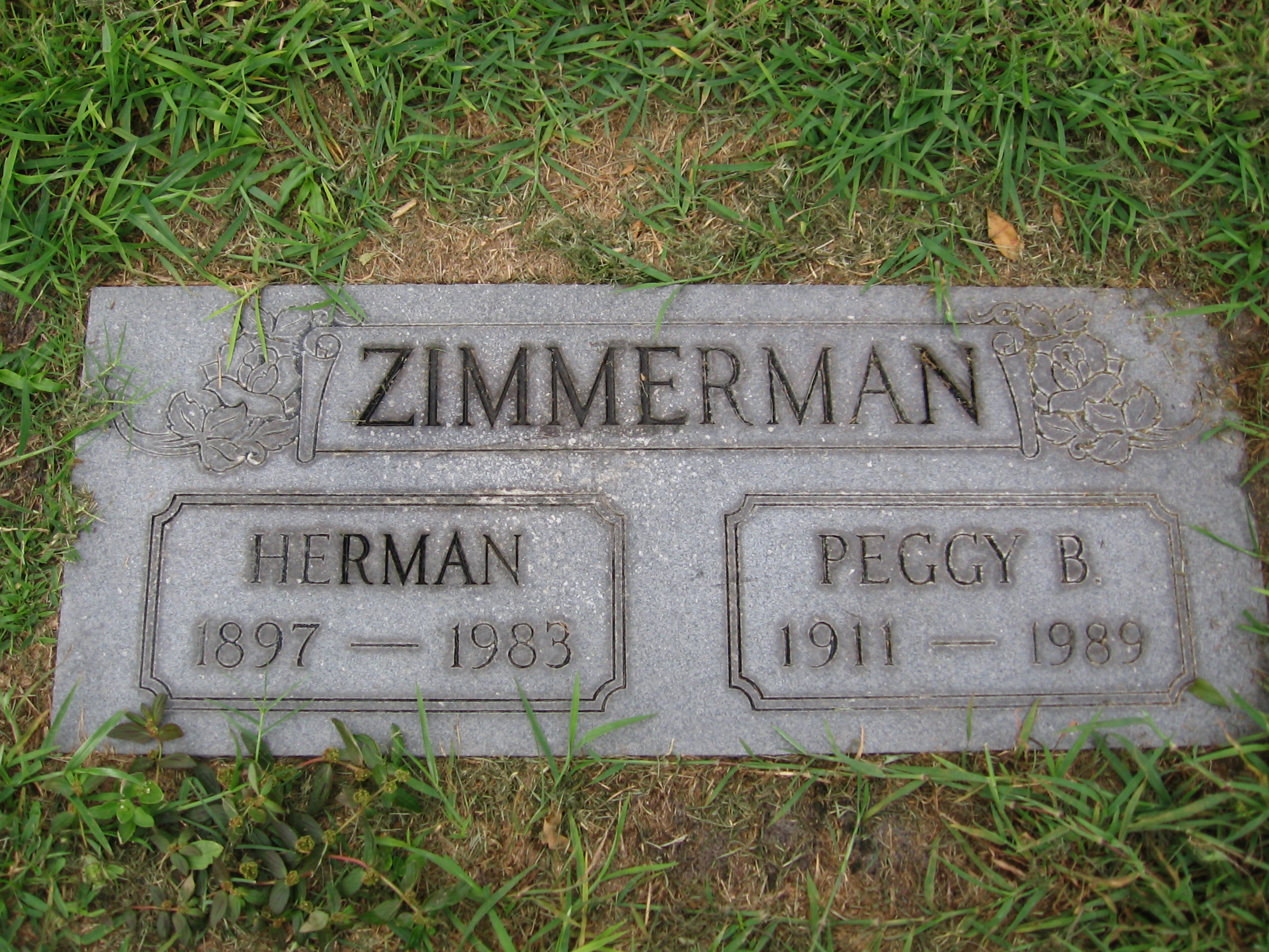 Peggy B Zimmerman