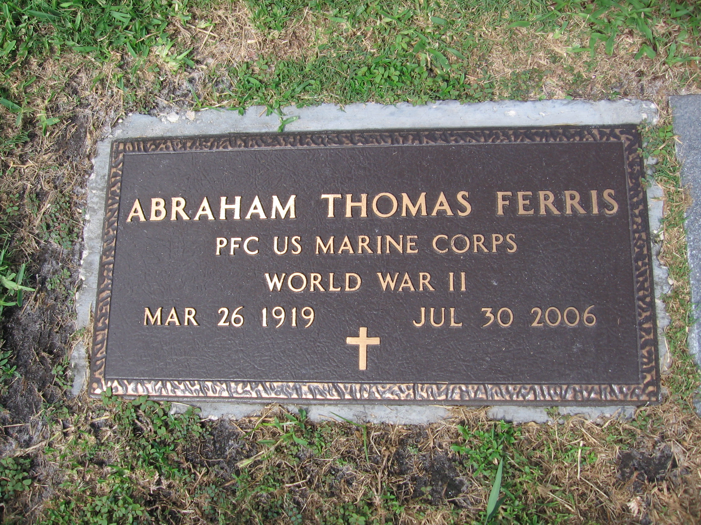 PFC Abraham Thomas Ferris