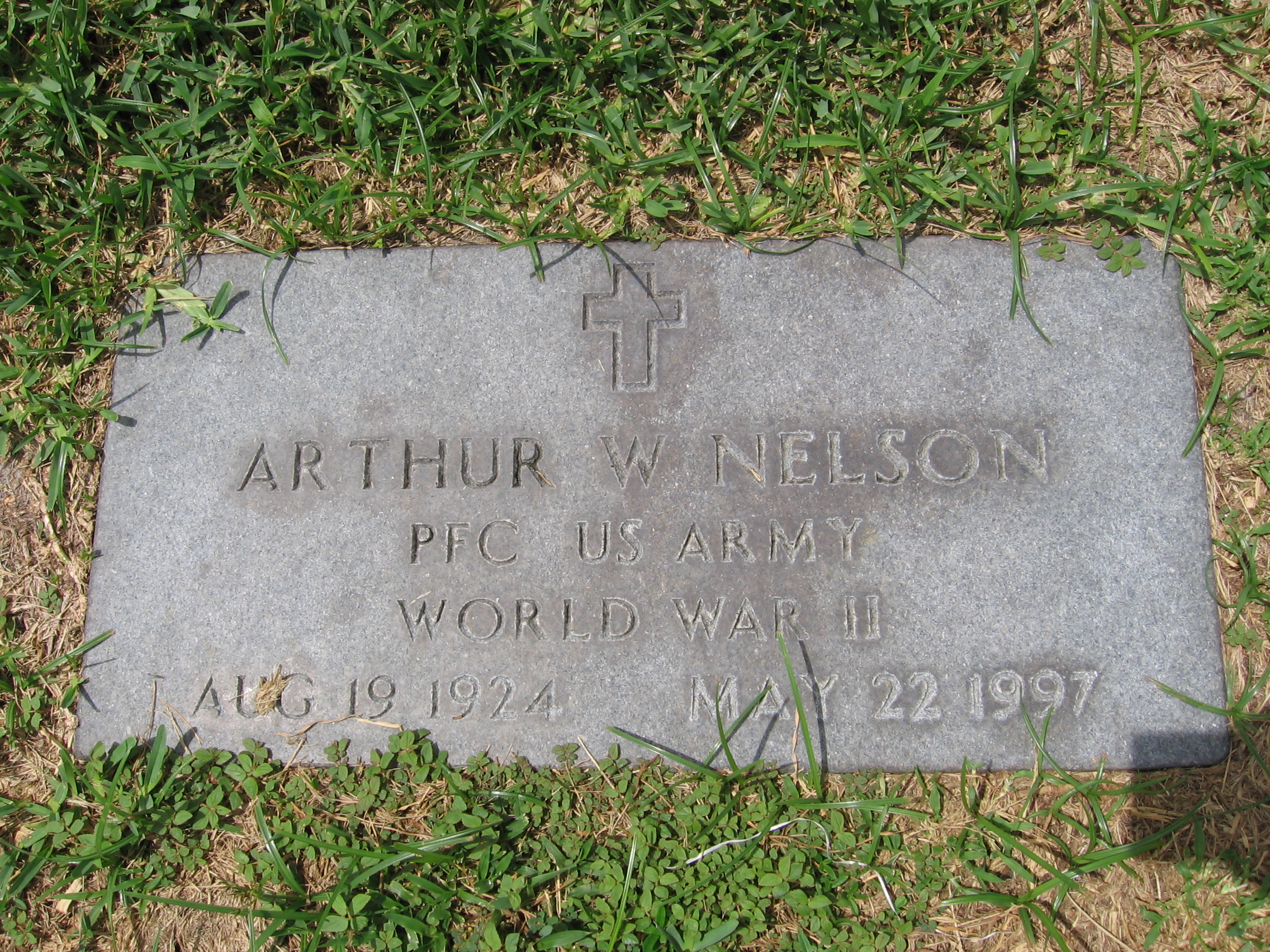 PFC Arthur W Nelson