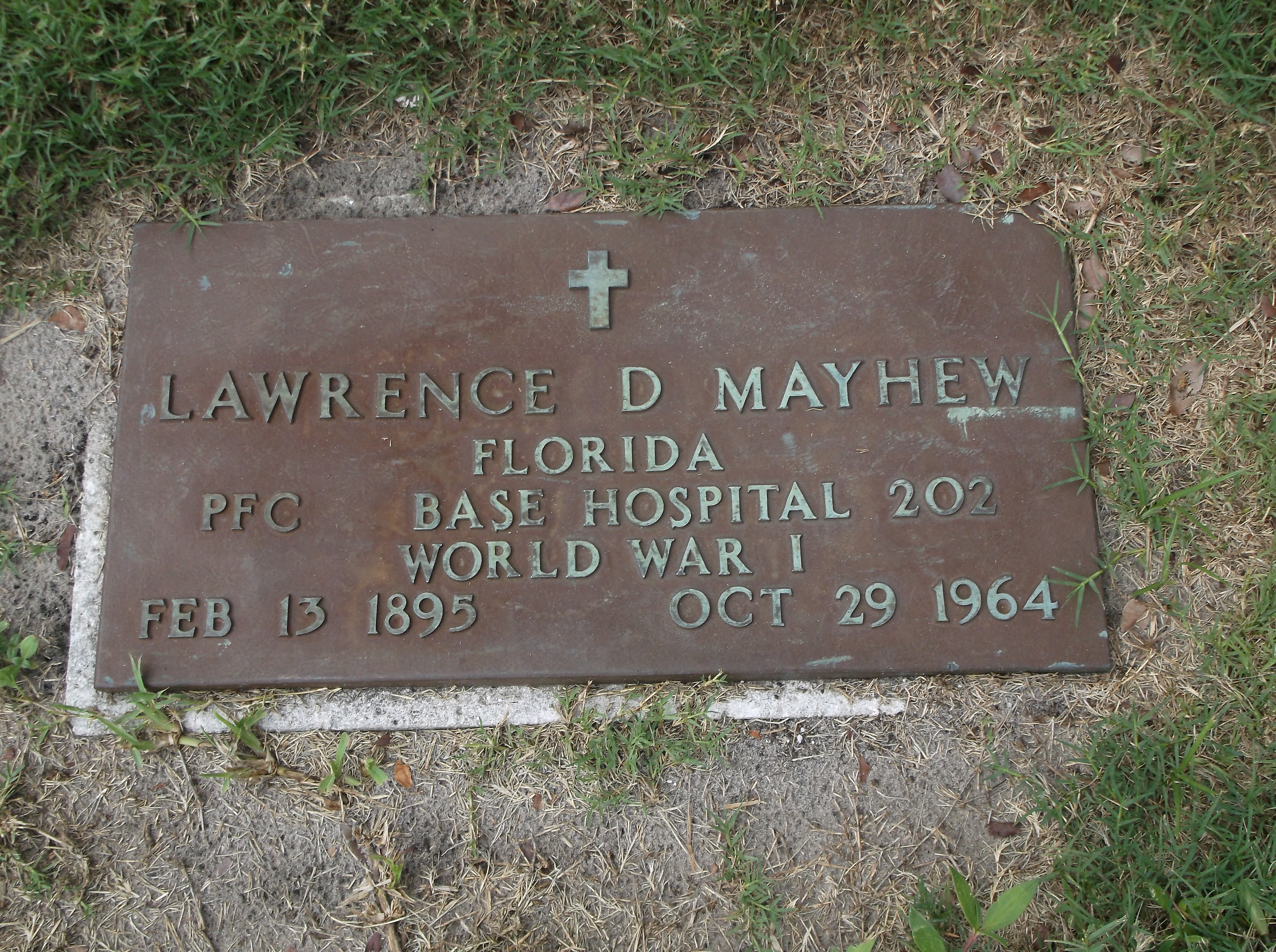Lawrence D Mayhew
