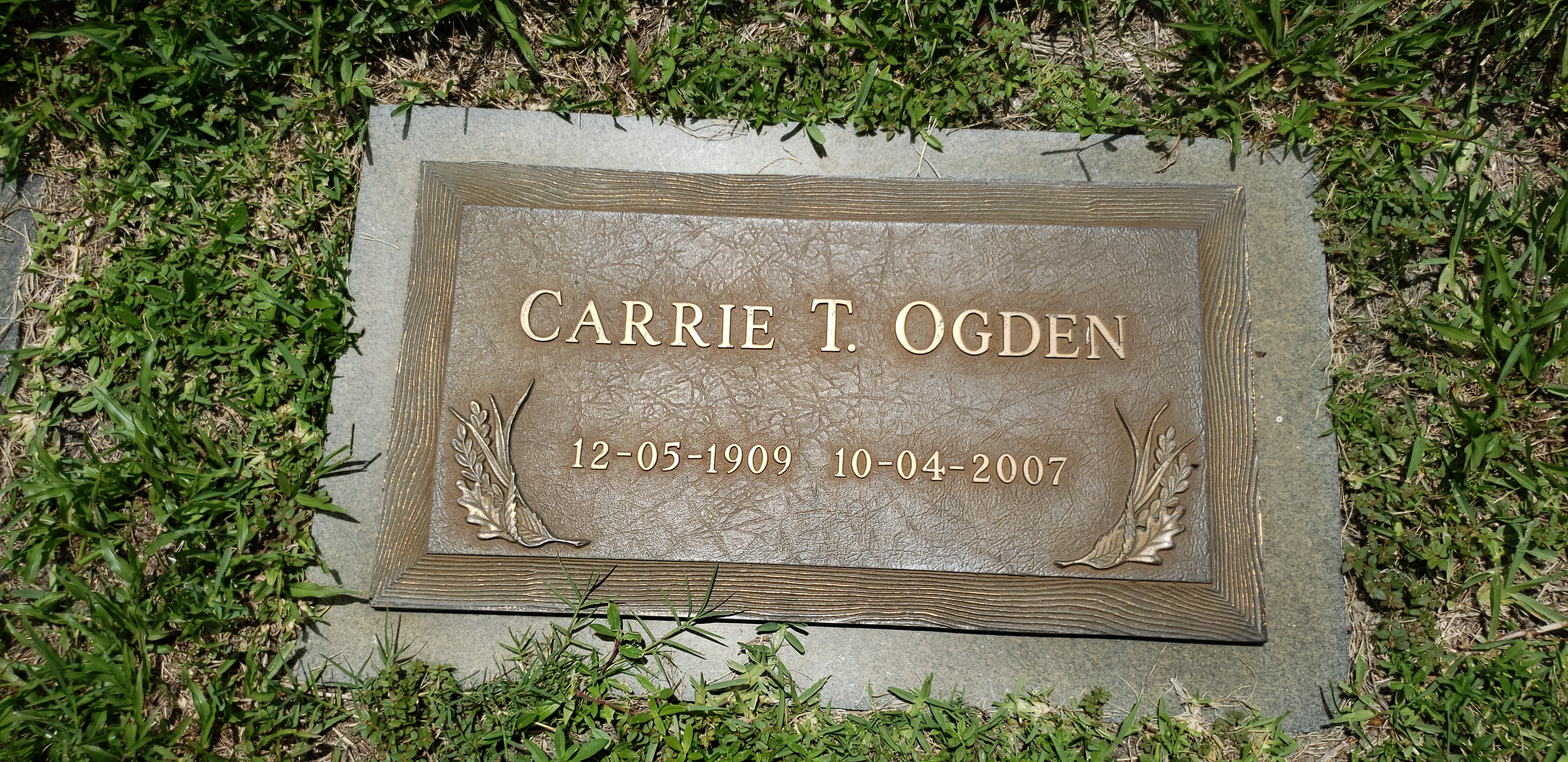 Carrie T Ogden