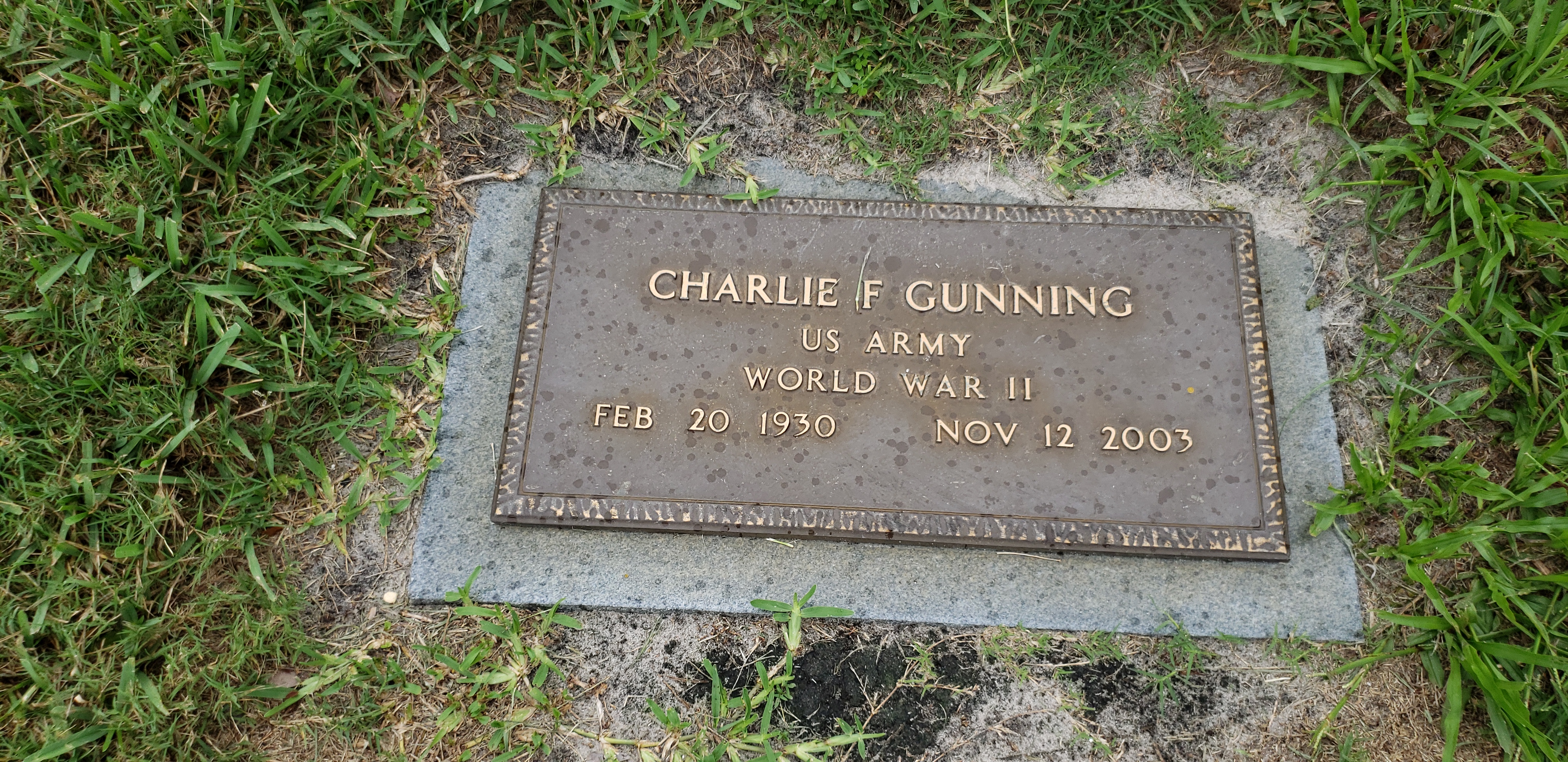 Charlie F Gunning