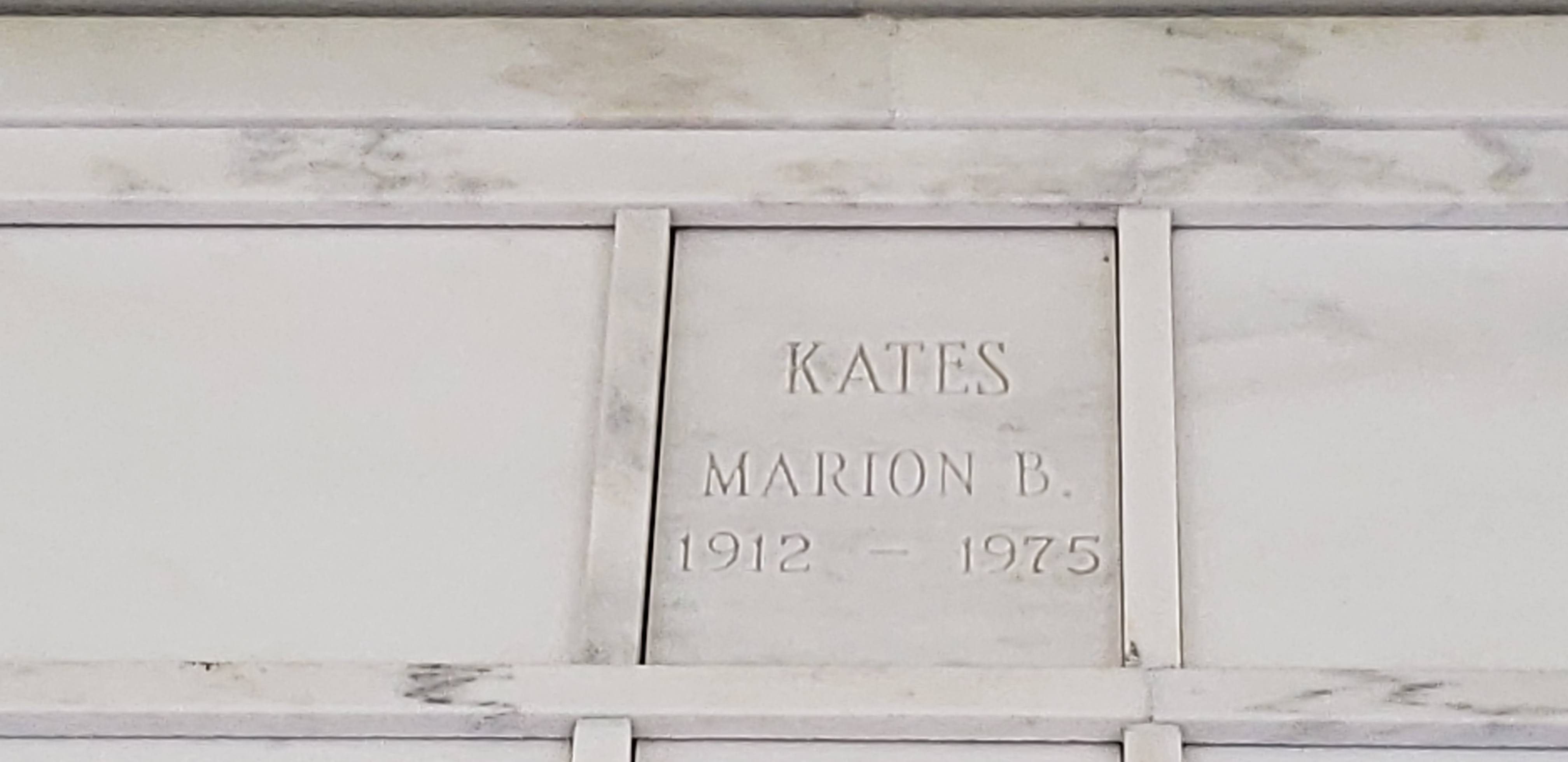 Marion B Kates