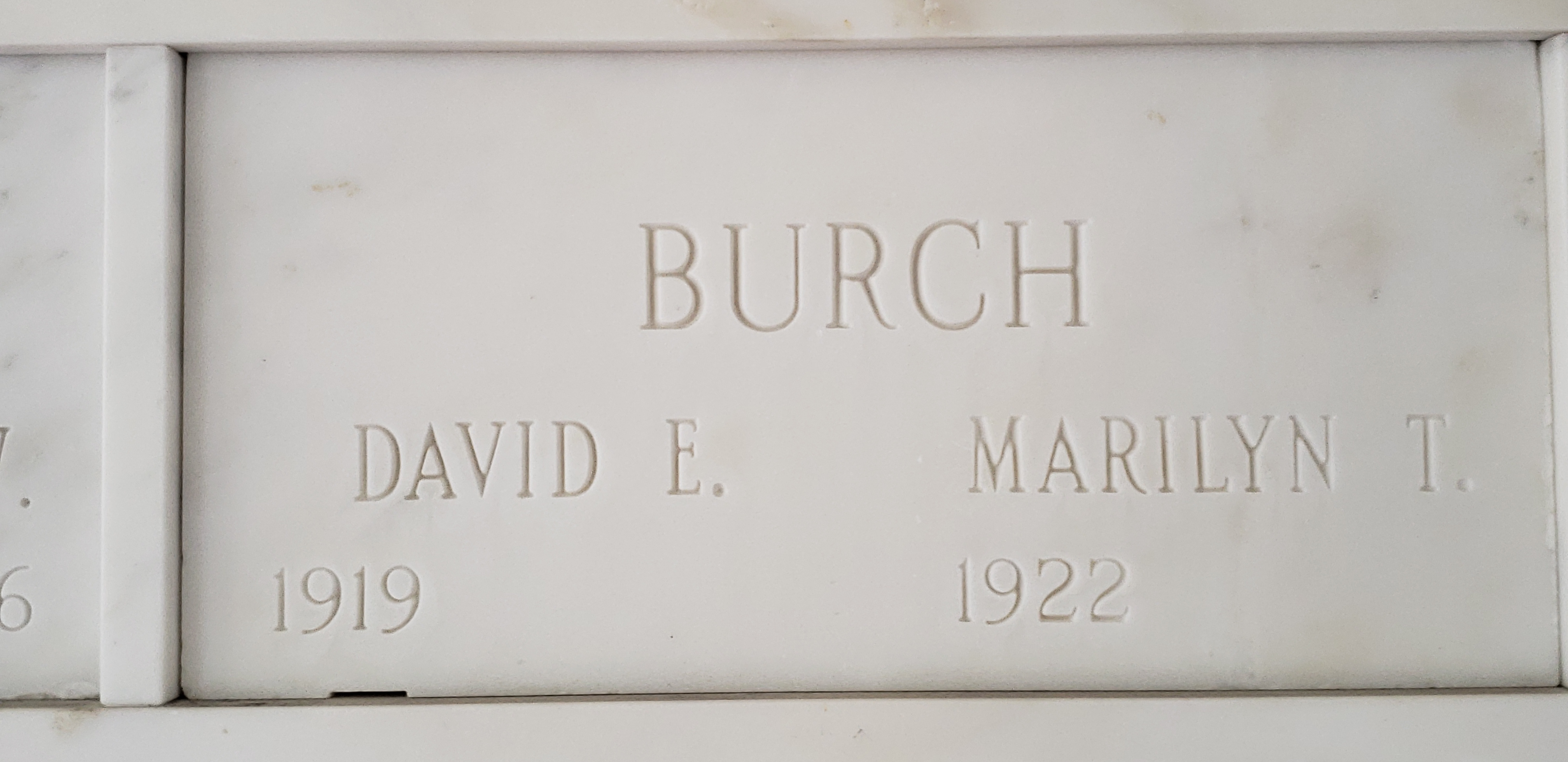David E Burch