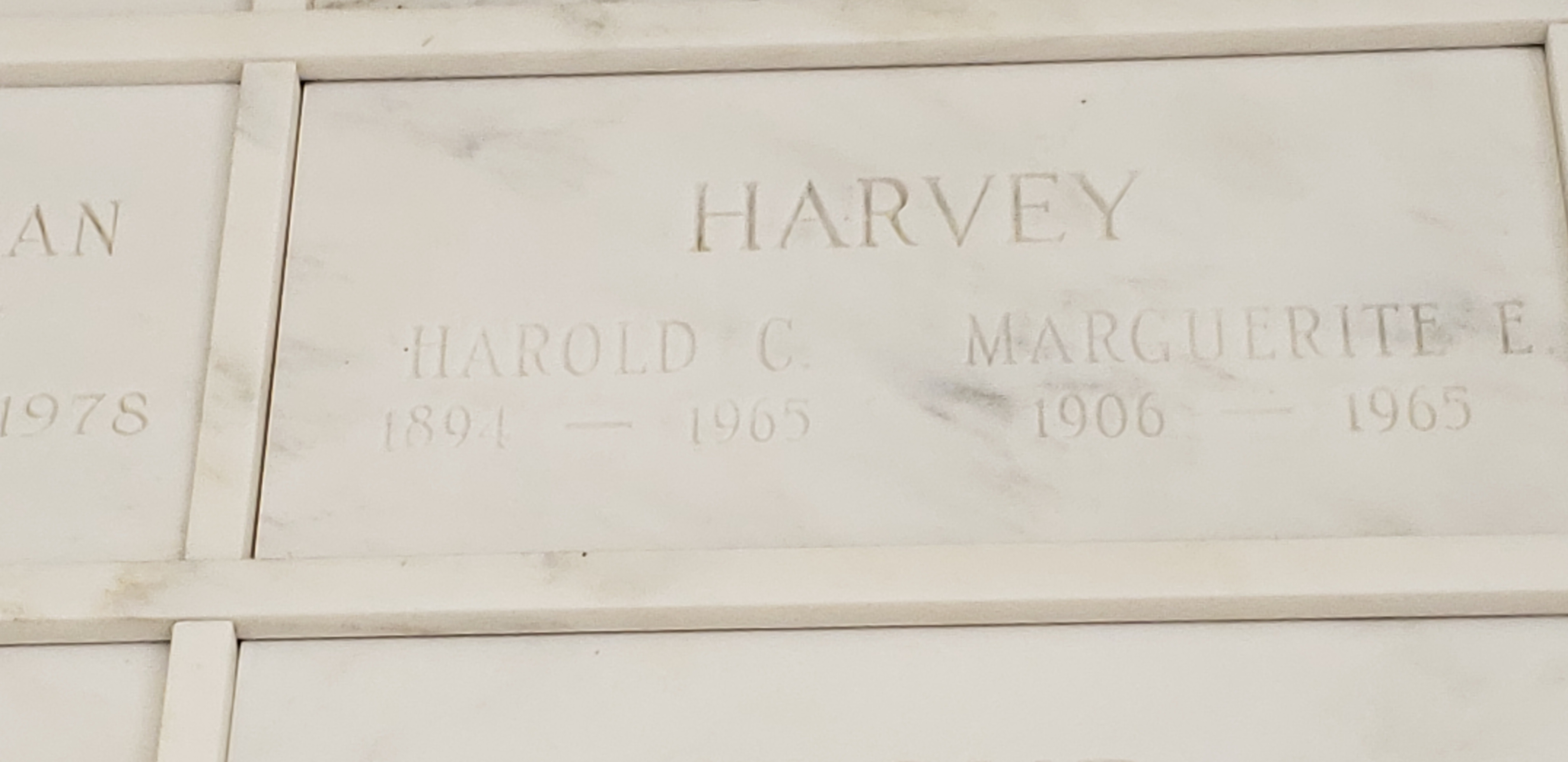 Marguerite E Harvey
