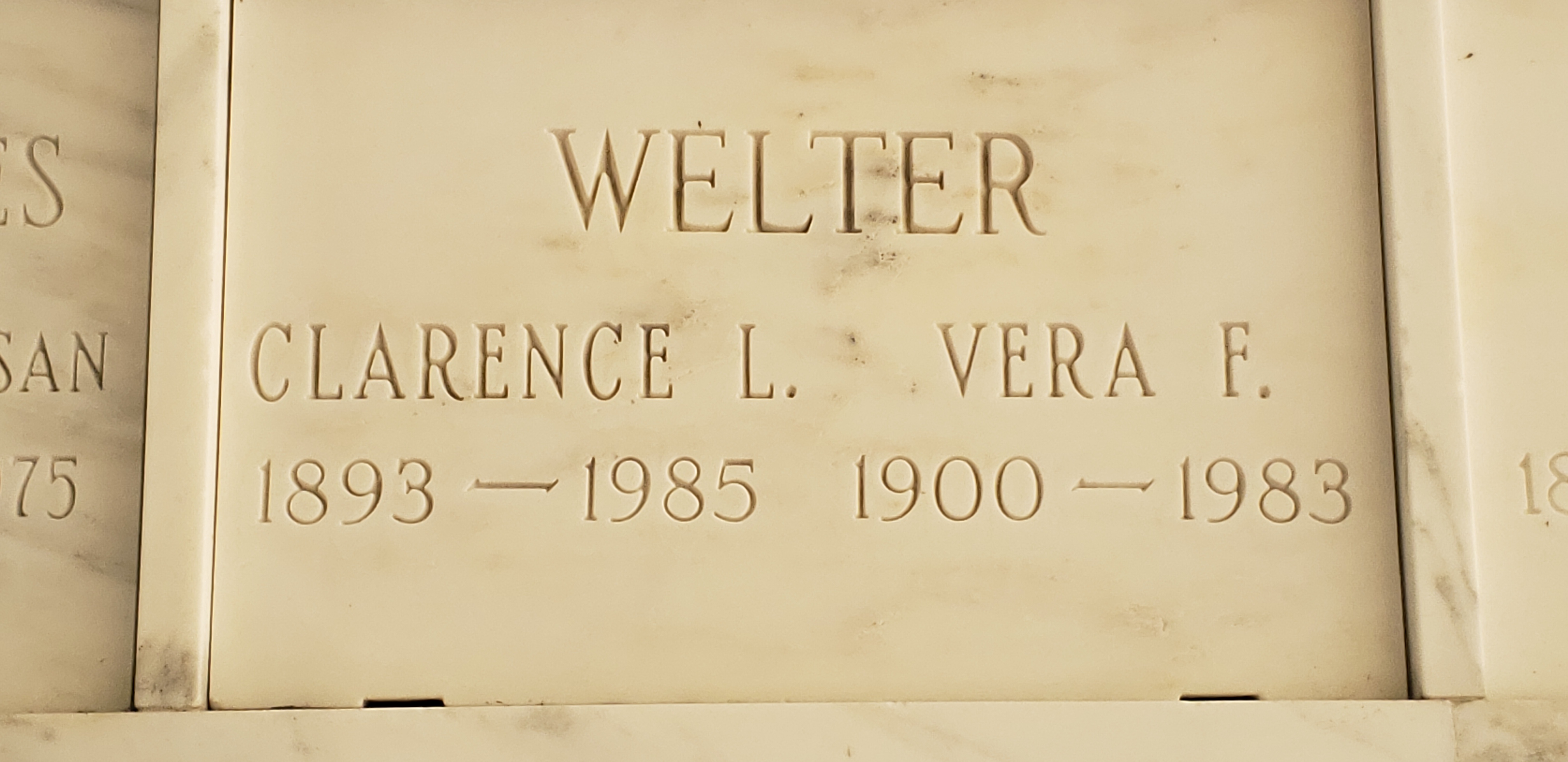 Clarence L Welter