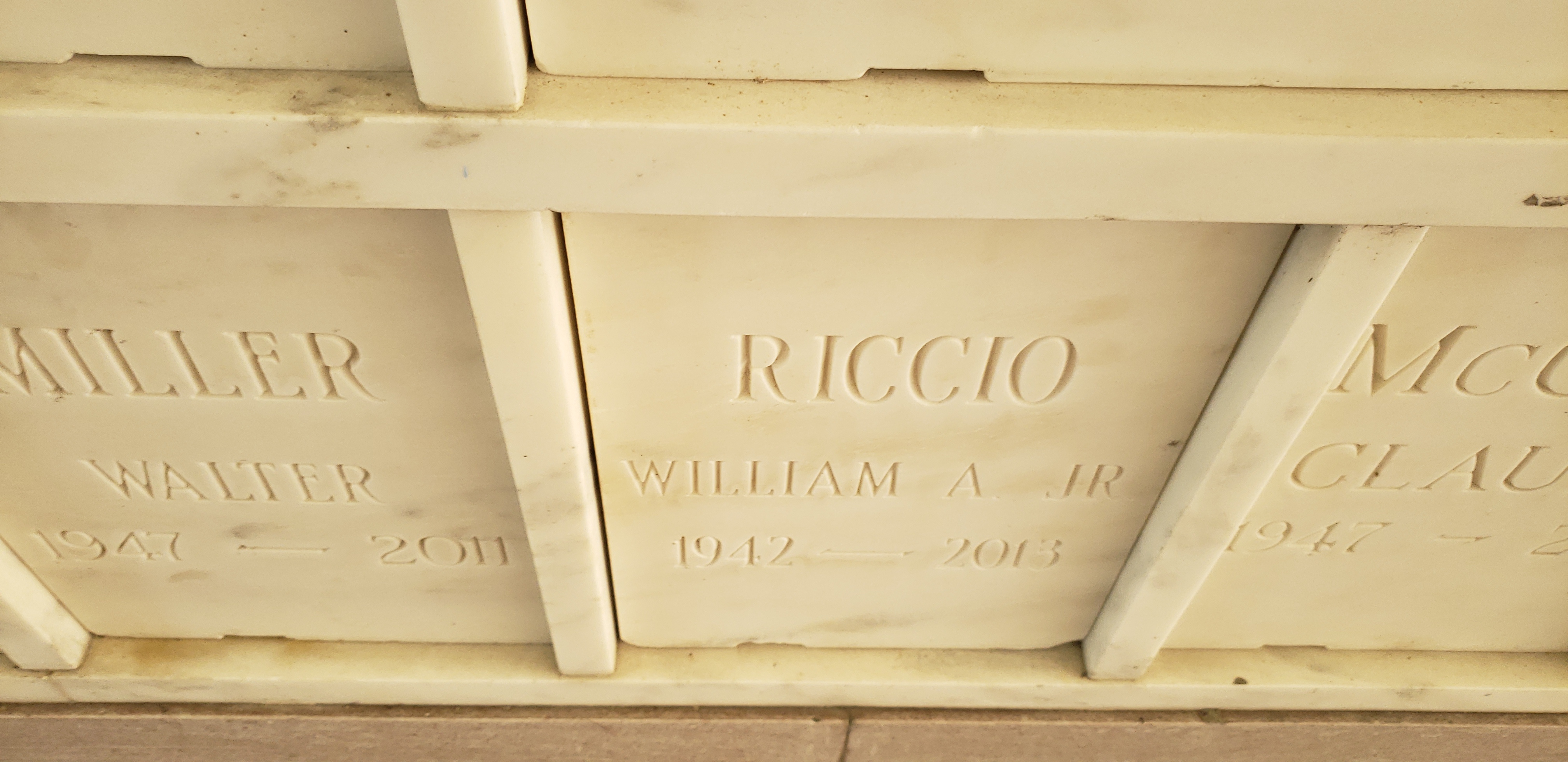 William A Riccio, Jr