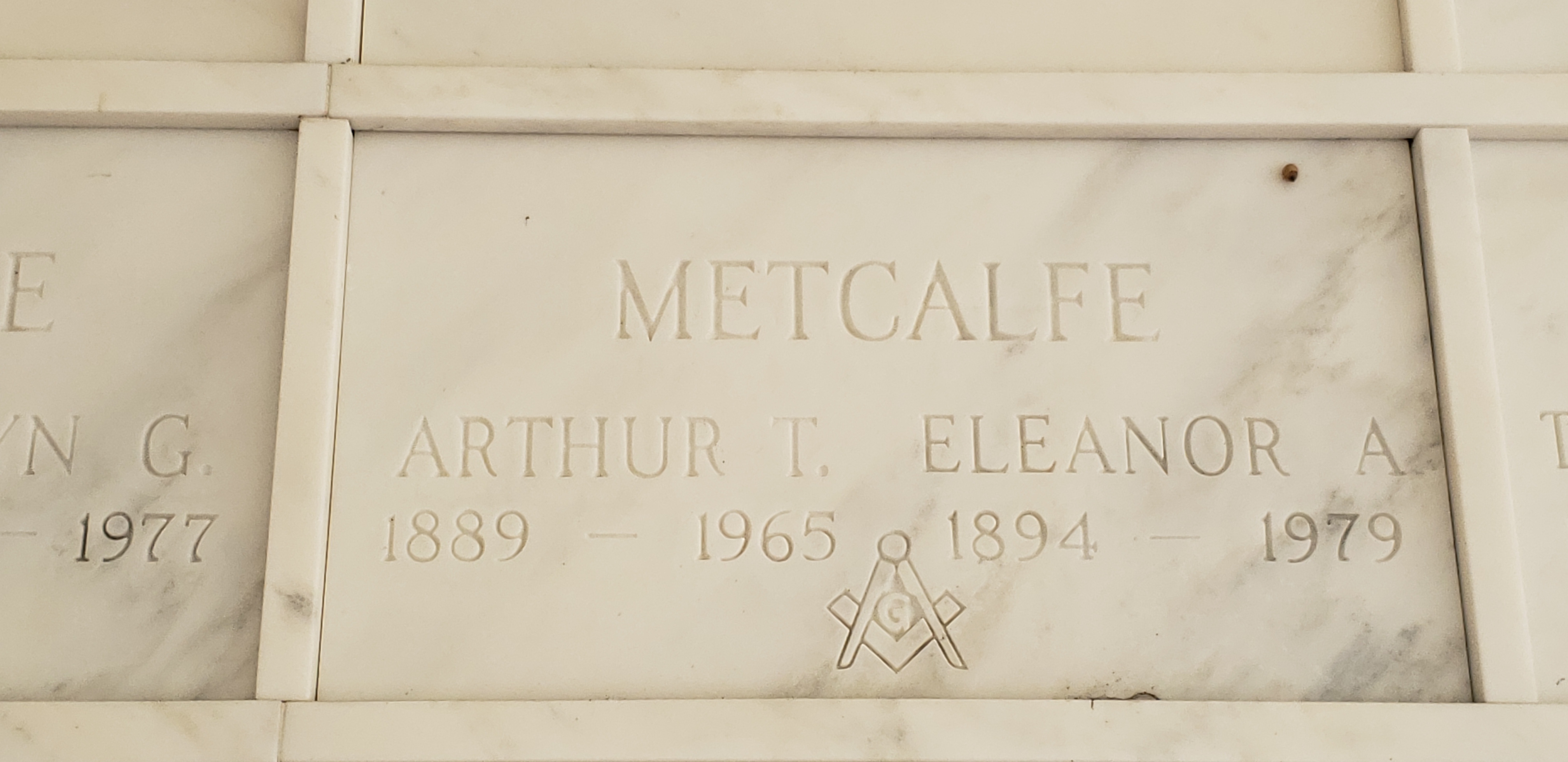 Arthur T Metcalfe