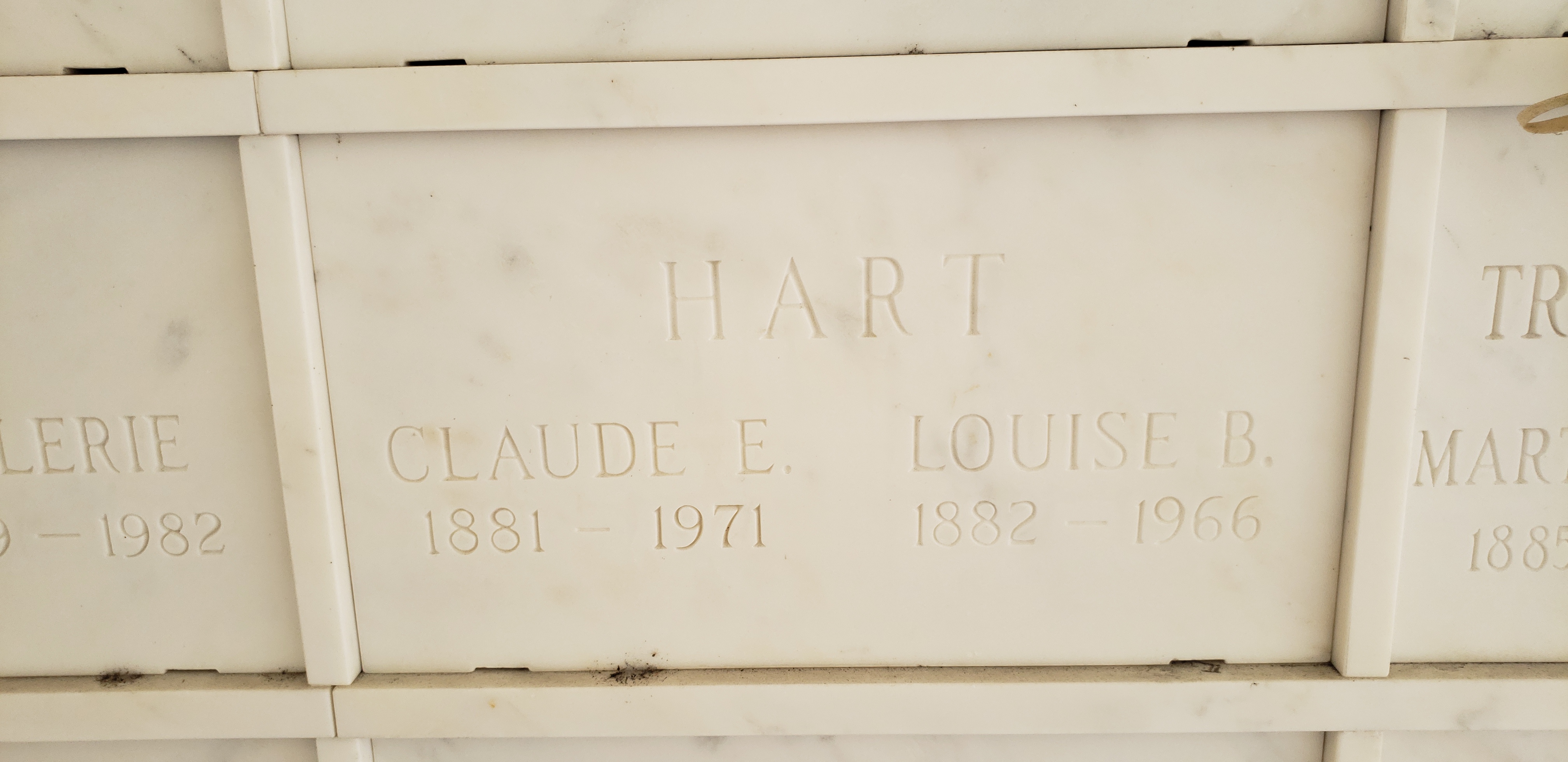 Claude E Hart
