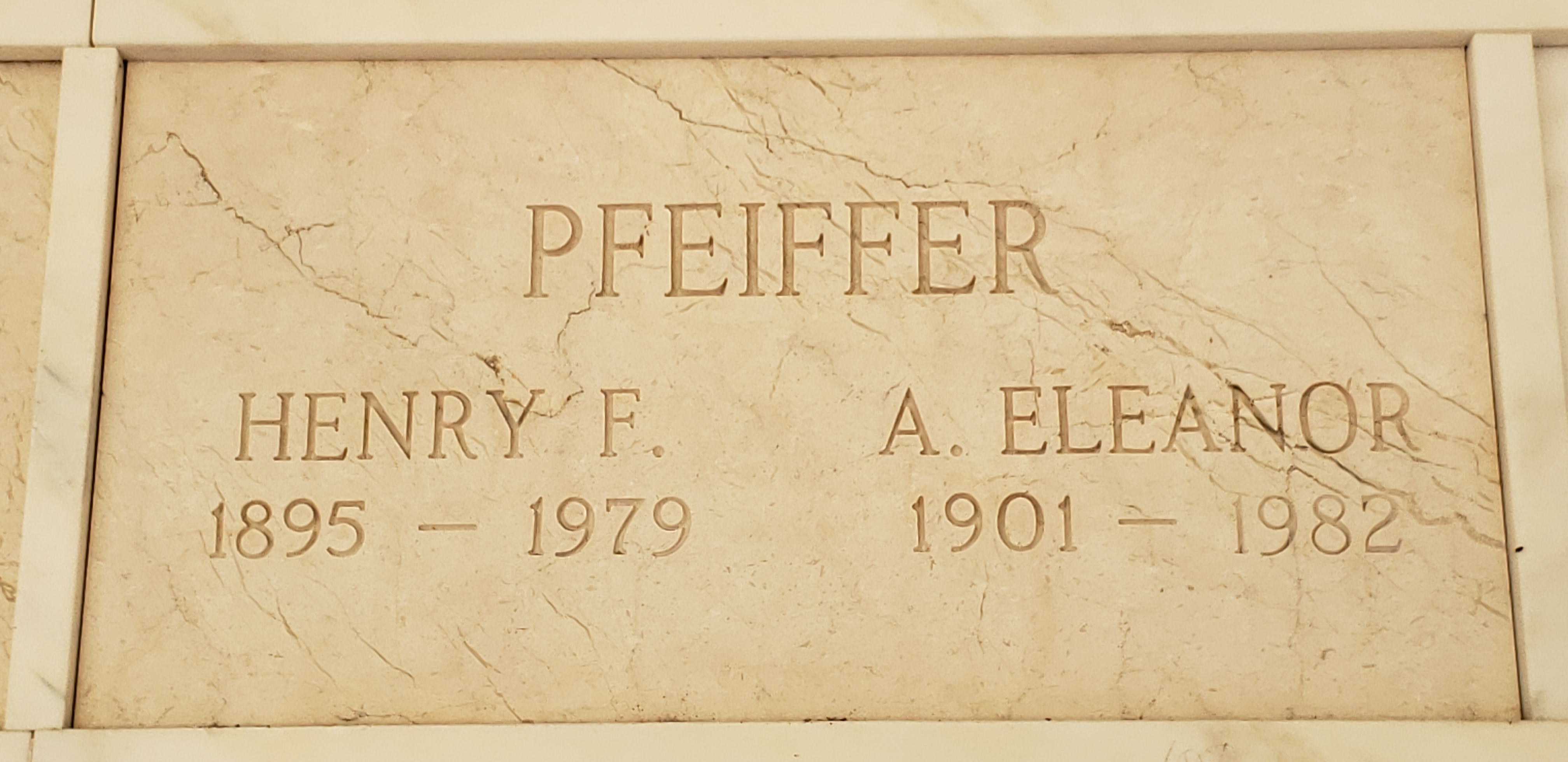 Henry F Pfeiffer