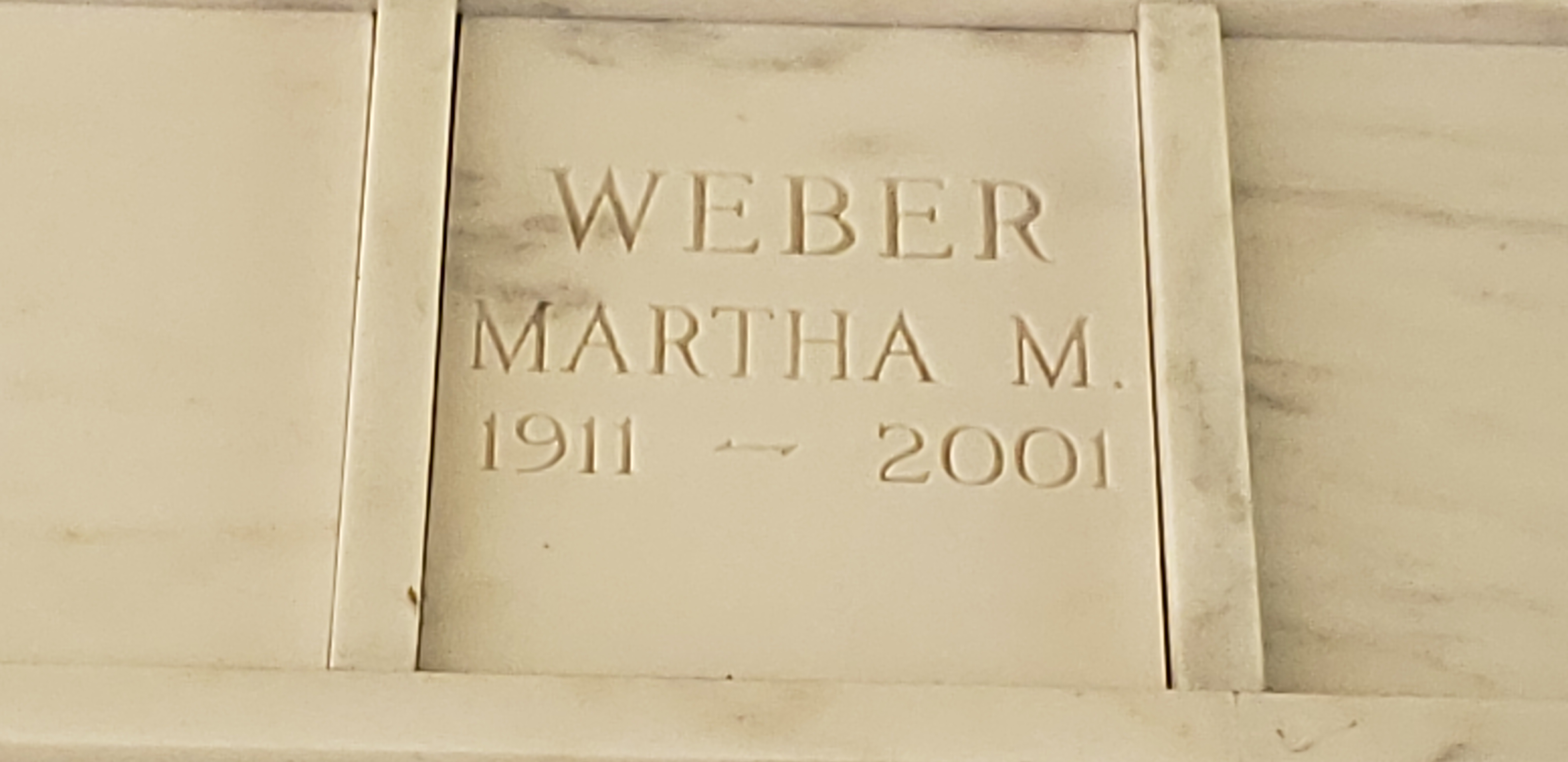 Martha M Weber