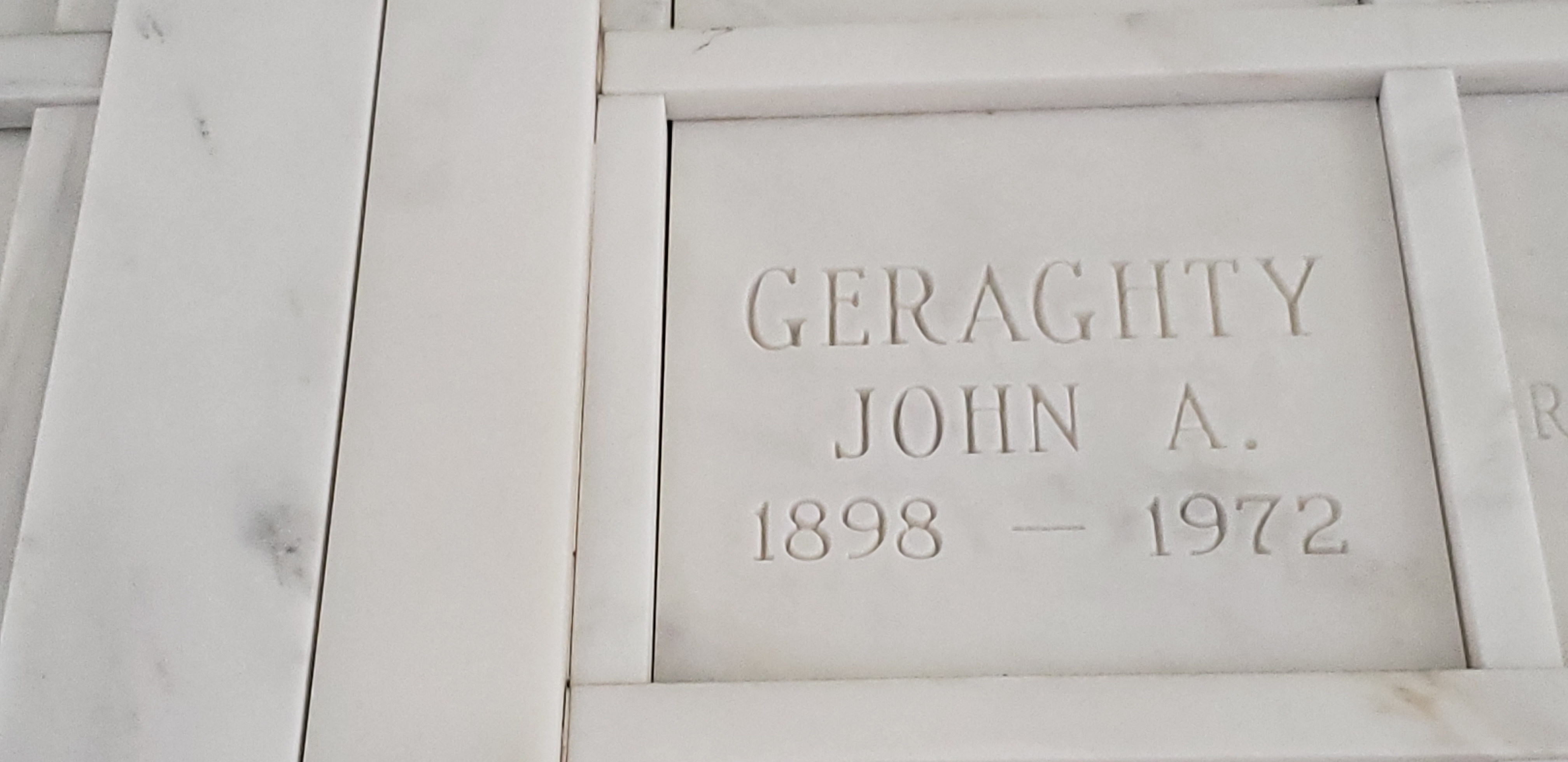 John A Geraghty