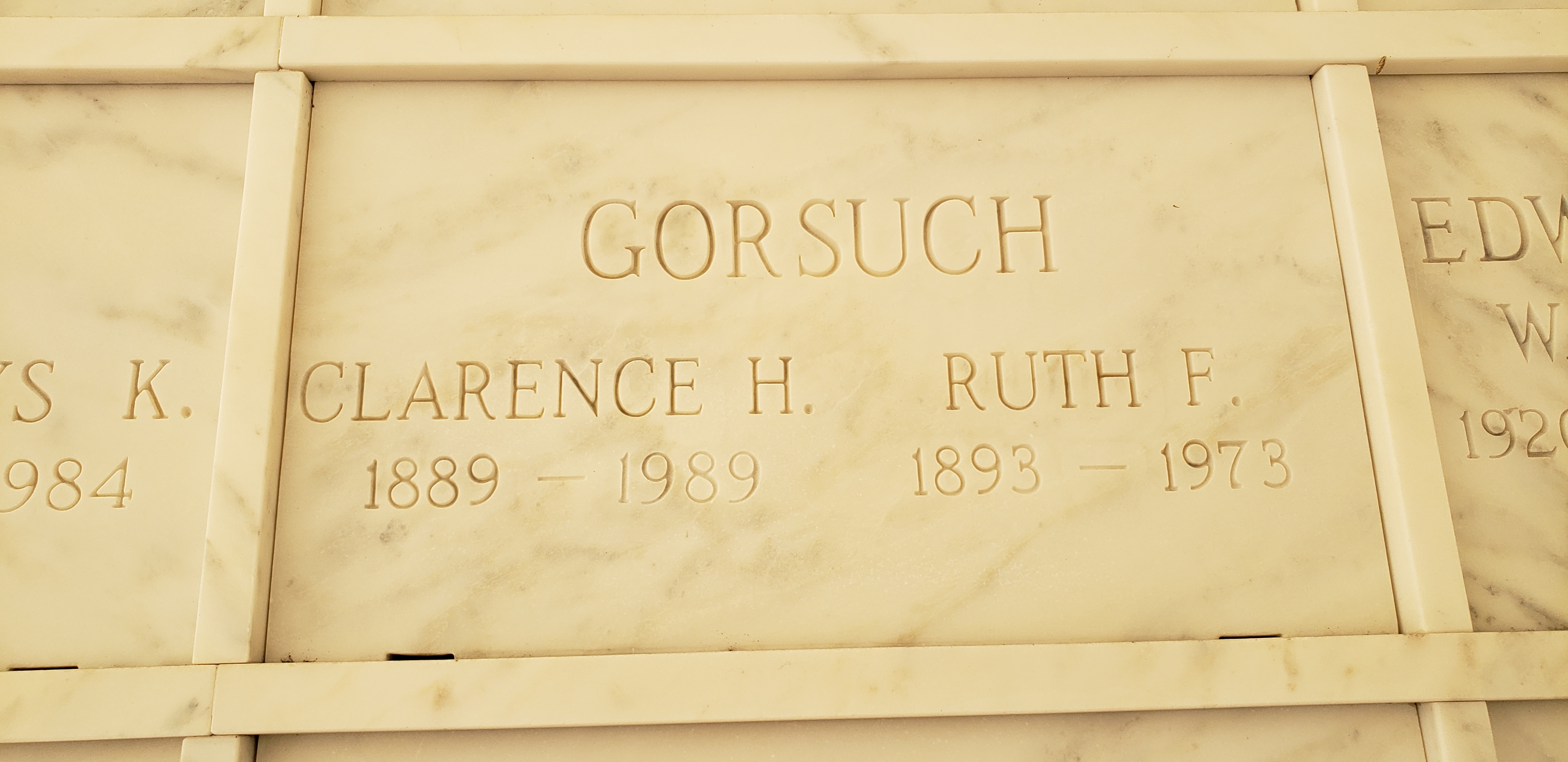 Clarence H Gorsuch