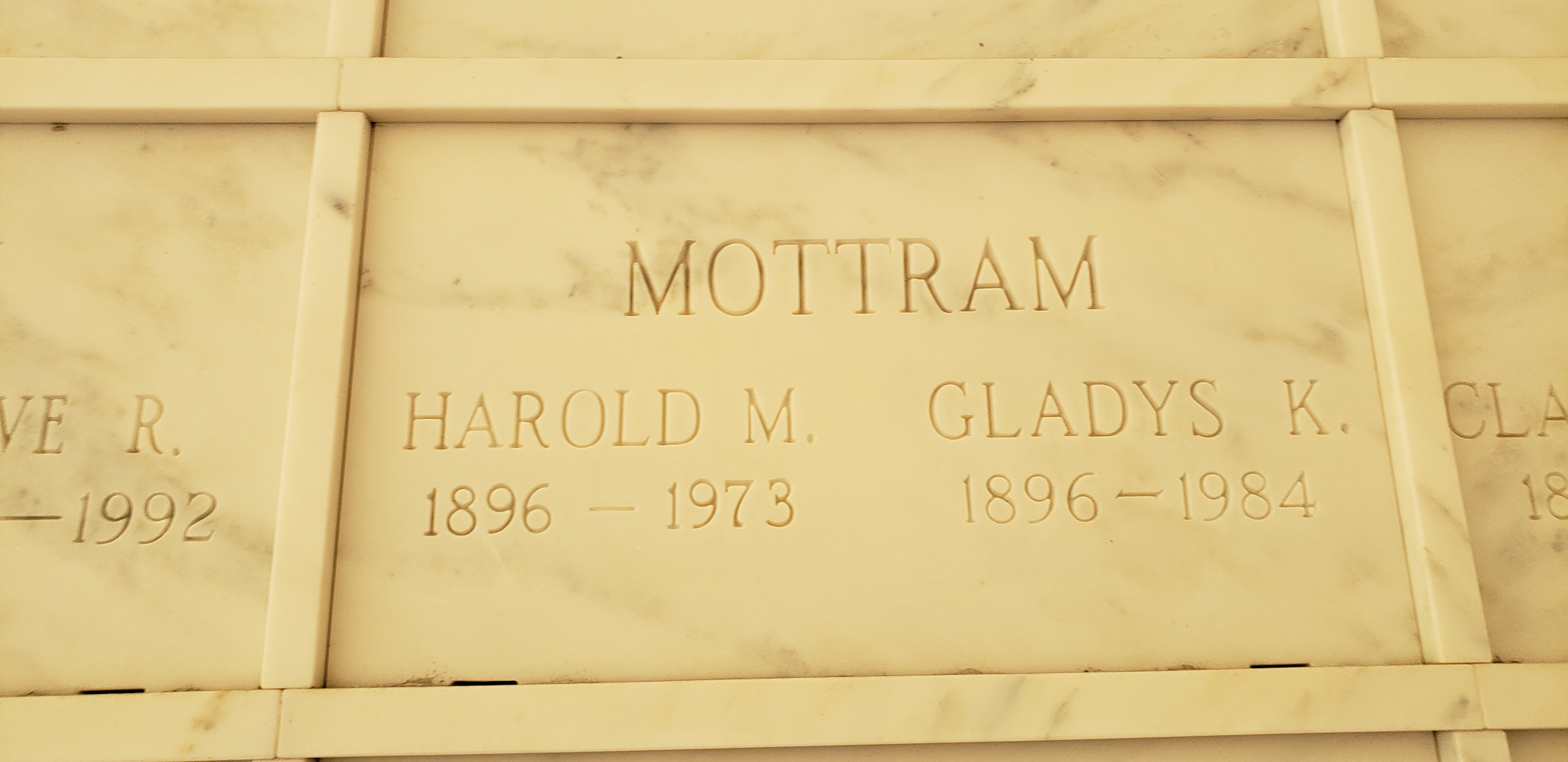 Gladys K Mottram