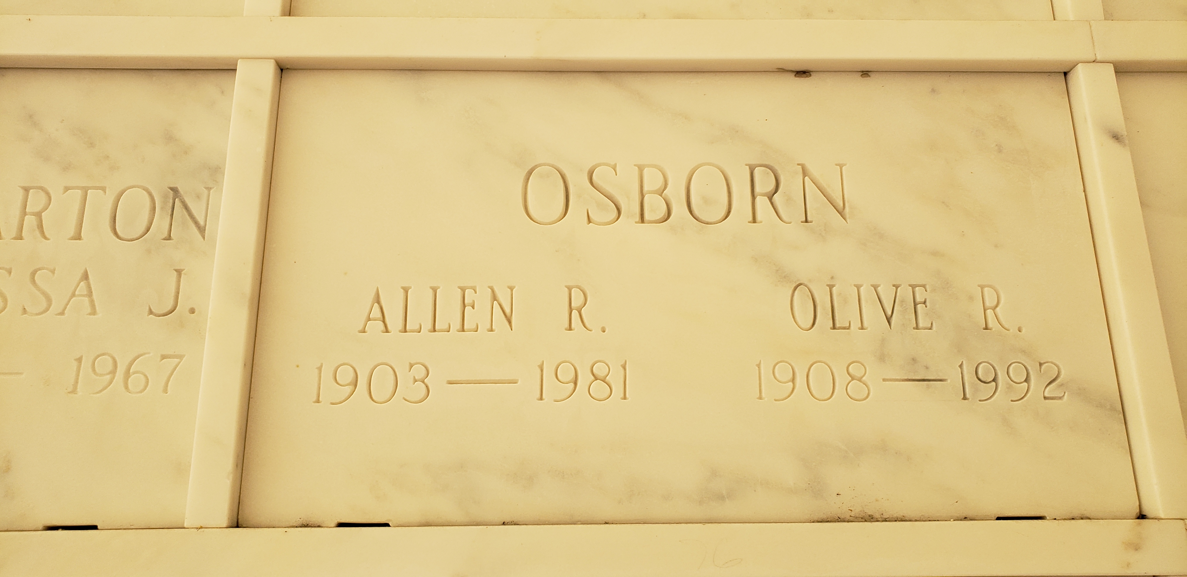 Olive R Osborn