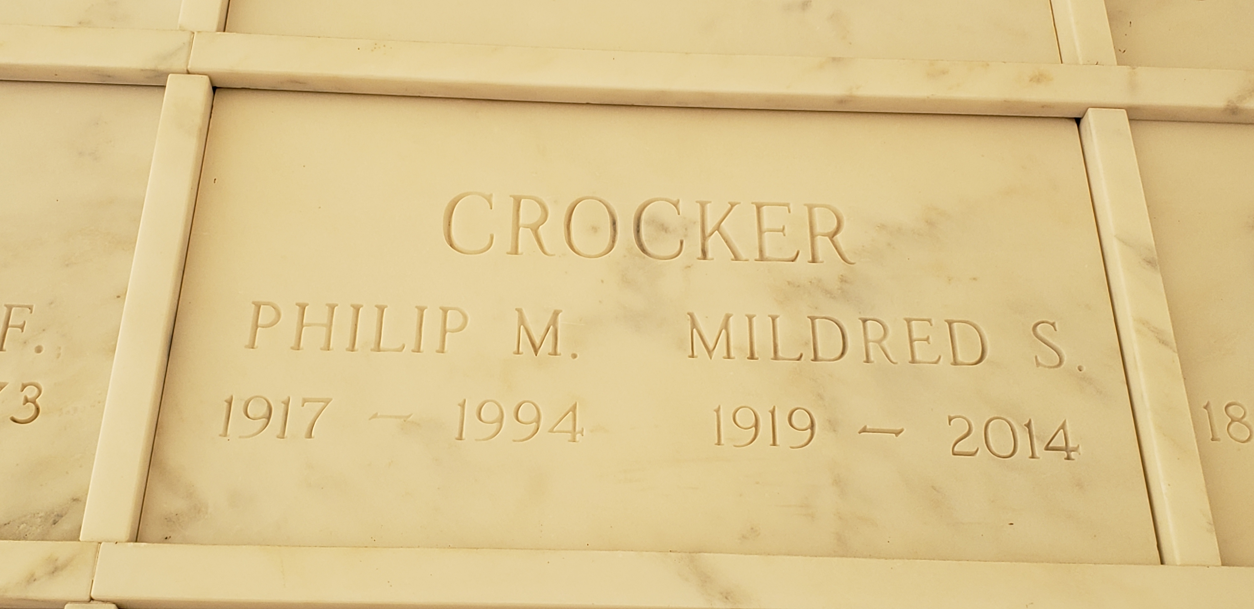 Mildred S Crocker