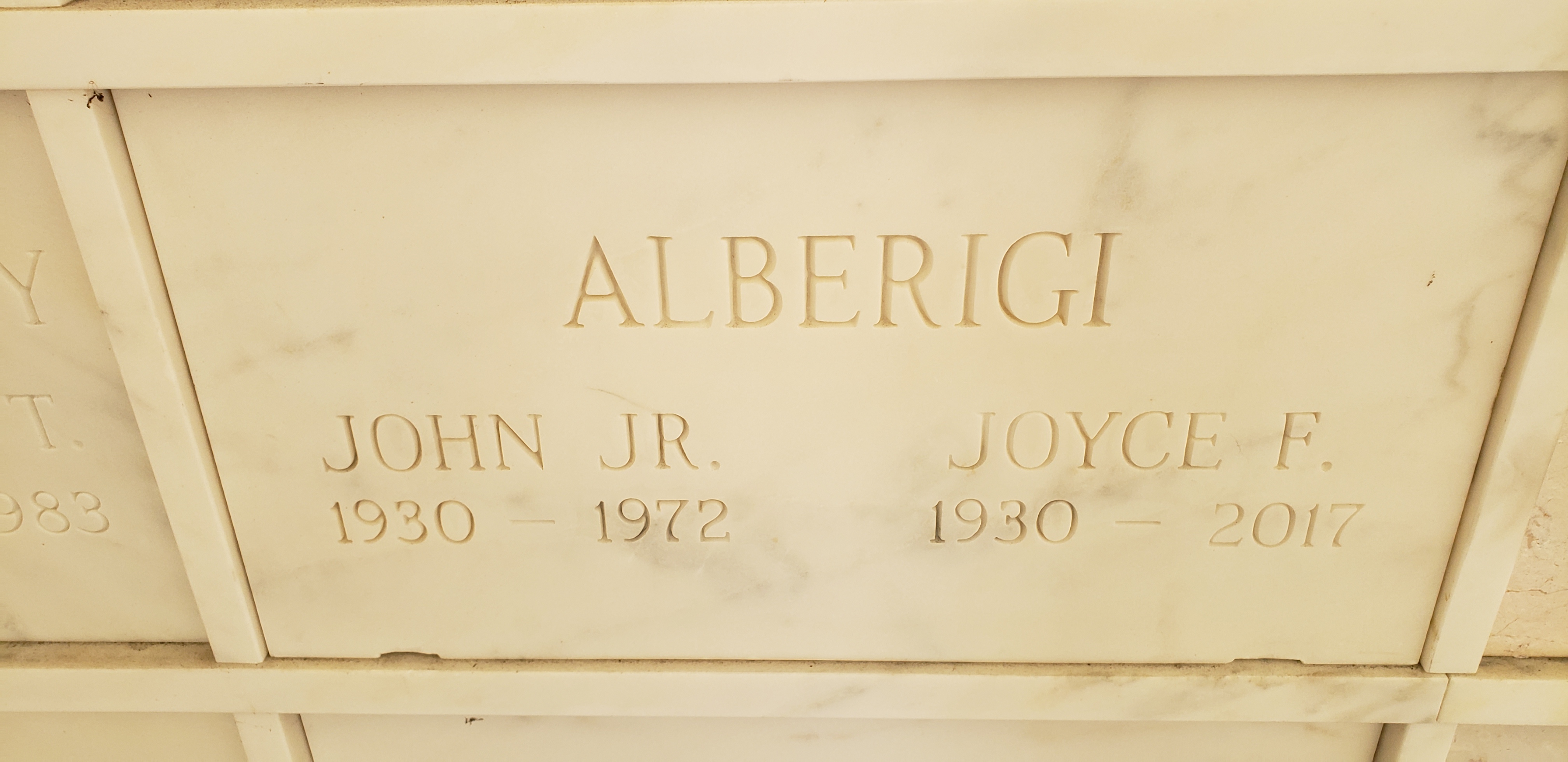 Joyce F Alberigi