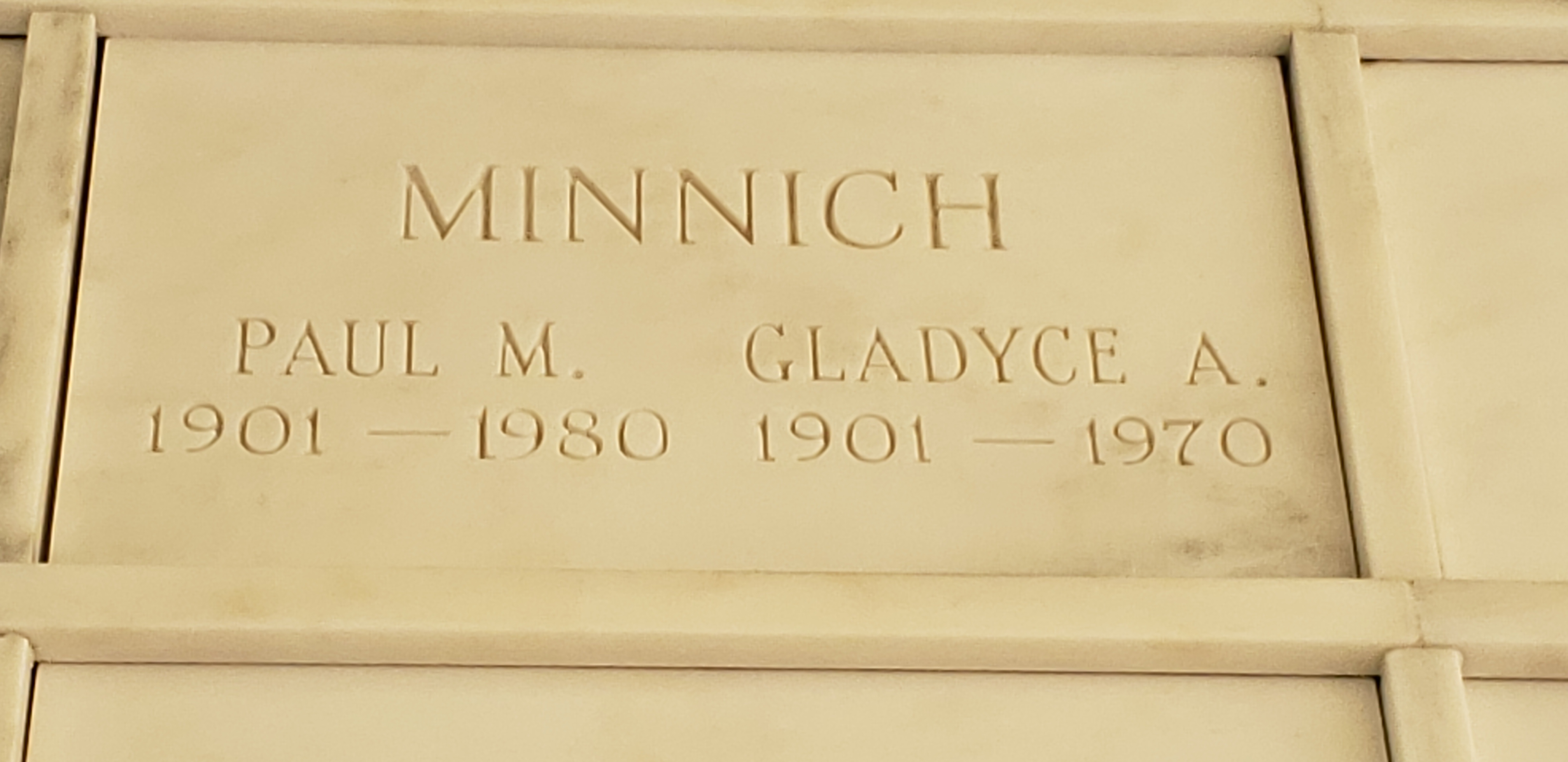 Gladyce A Minnich