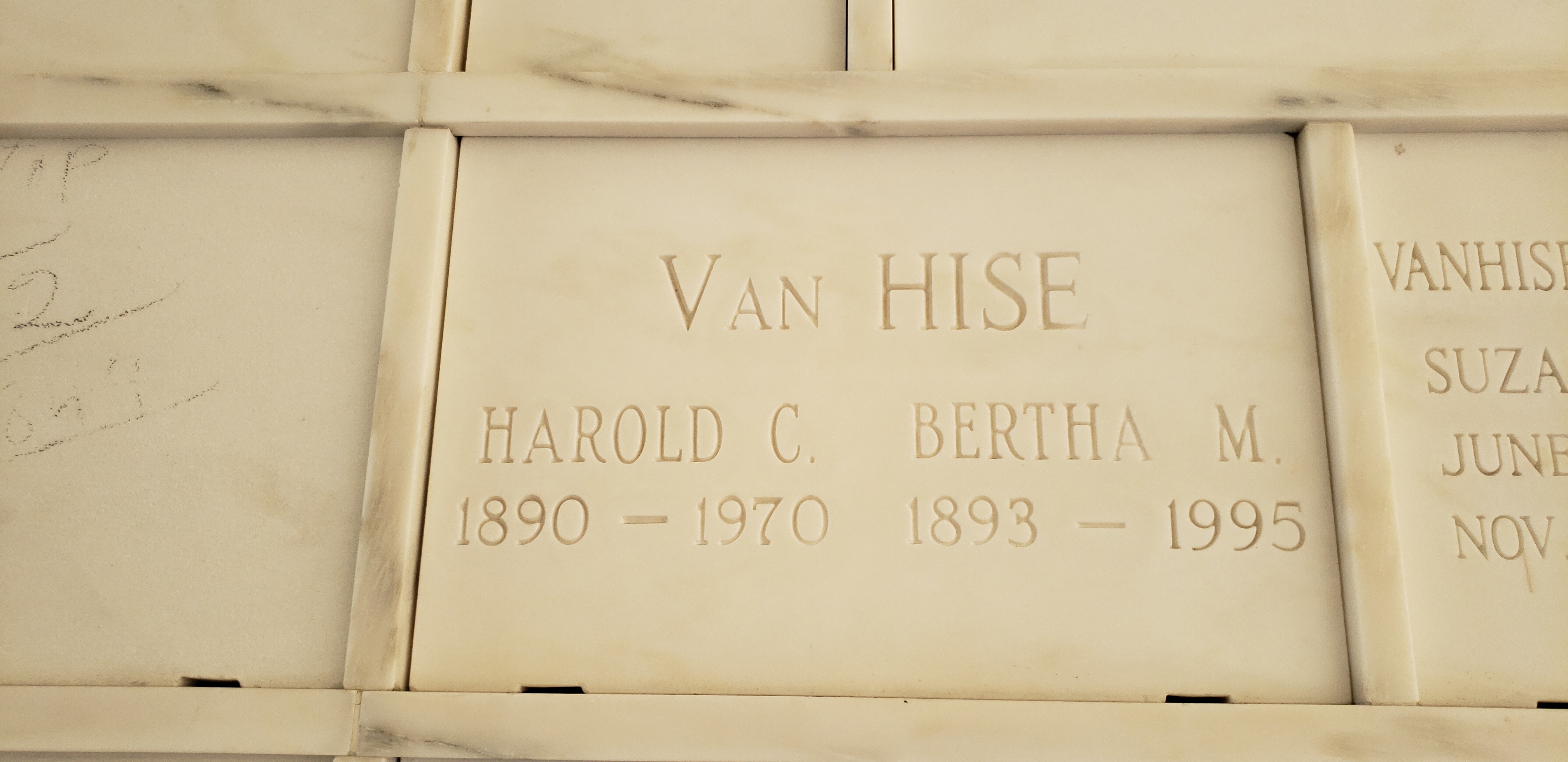 Harold C Van Hise