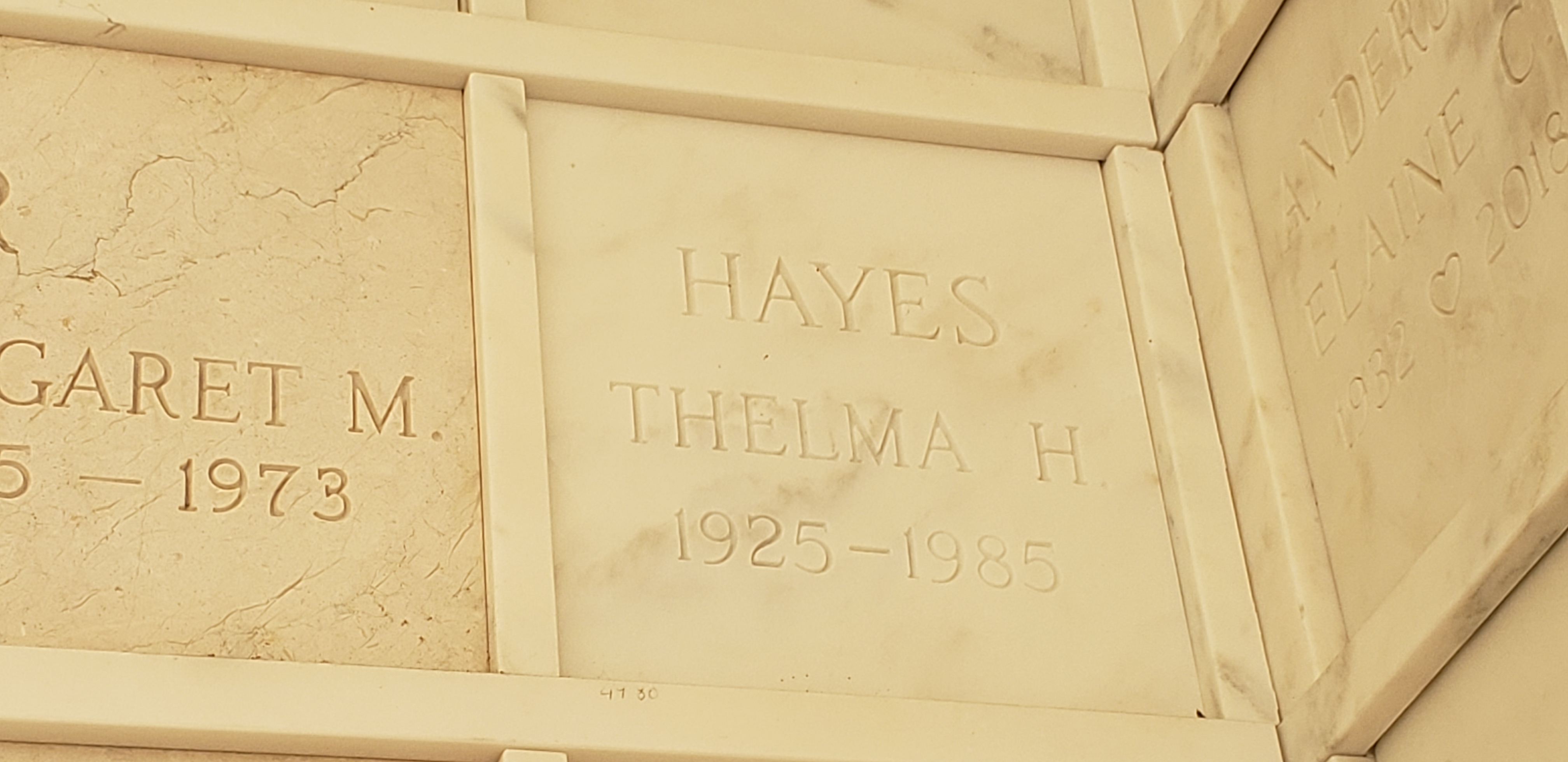 Thelma H Hayes