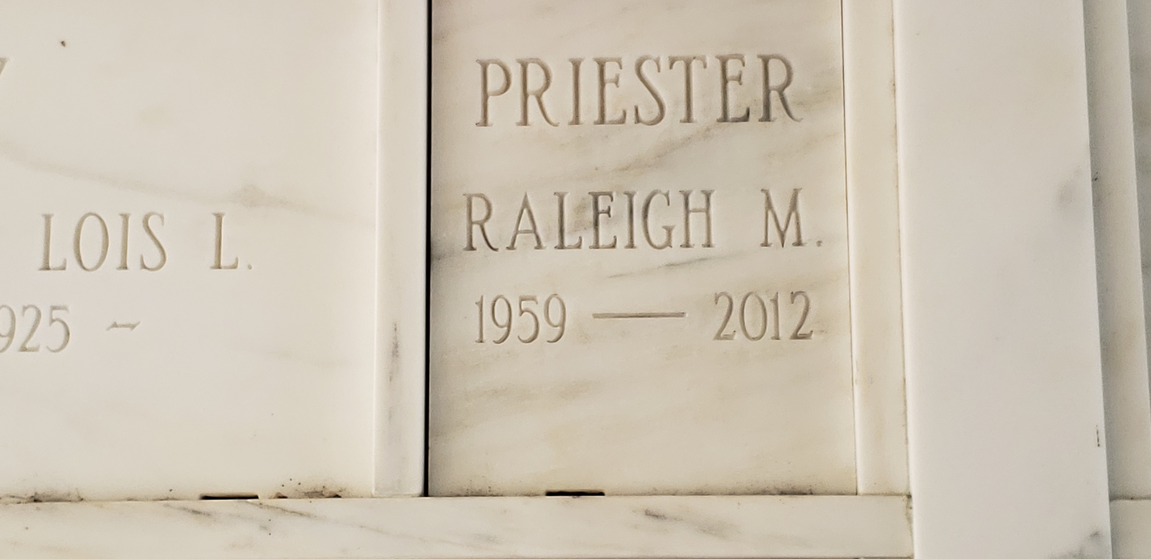 Raleigh M Priester