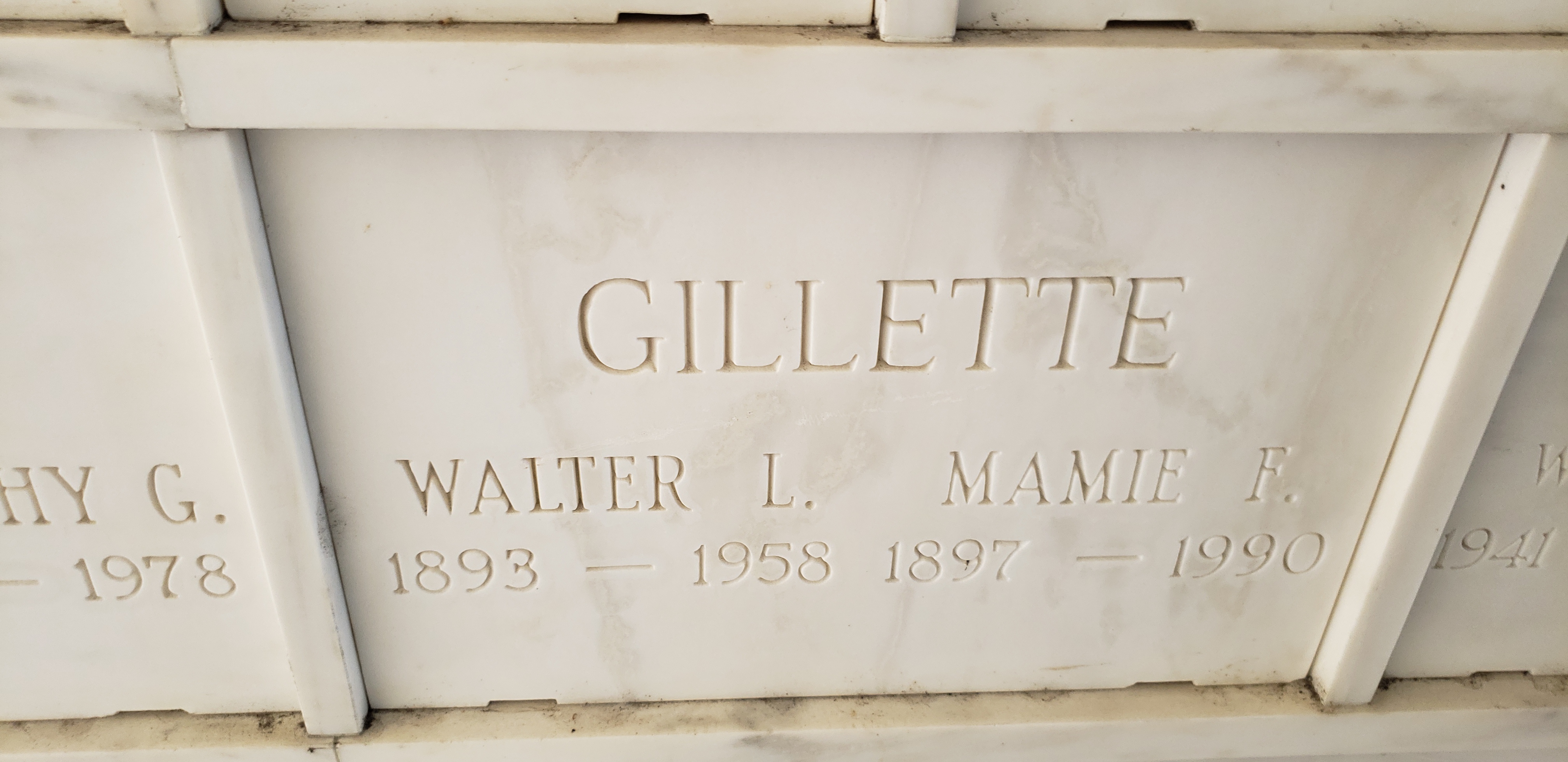 Walter L Gillette