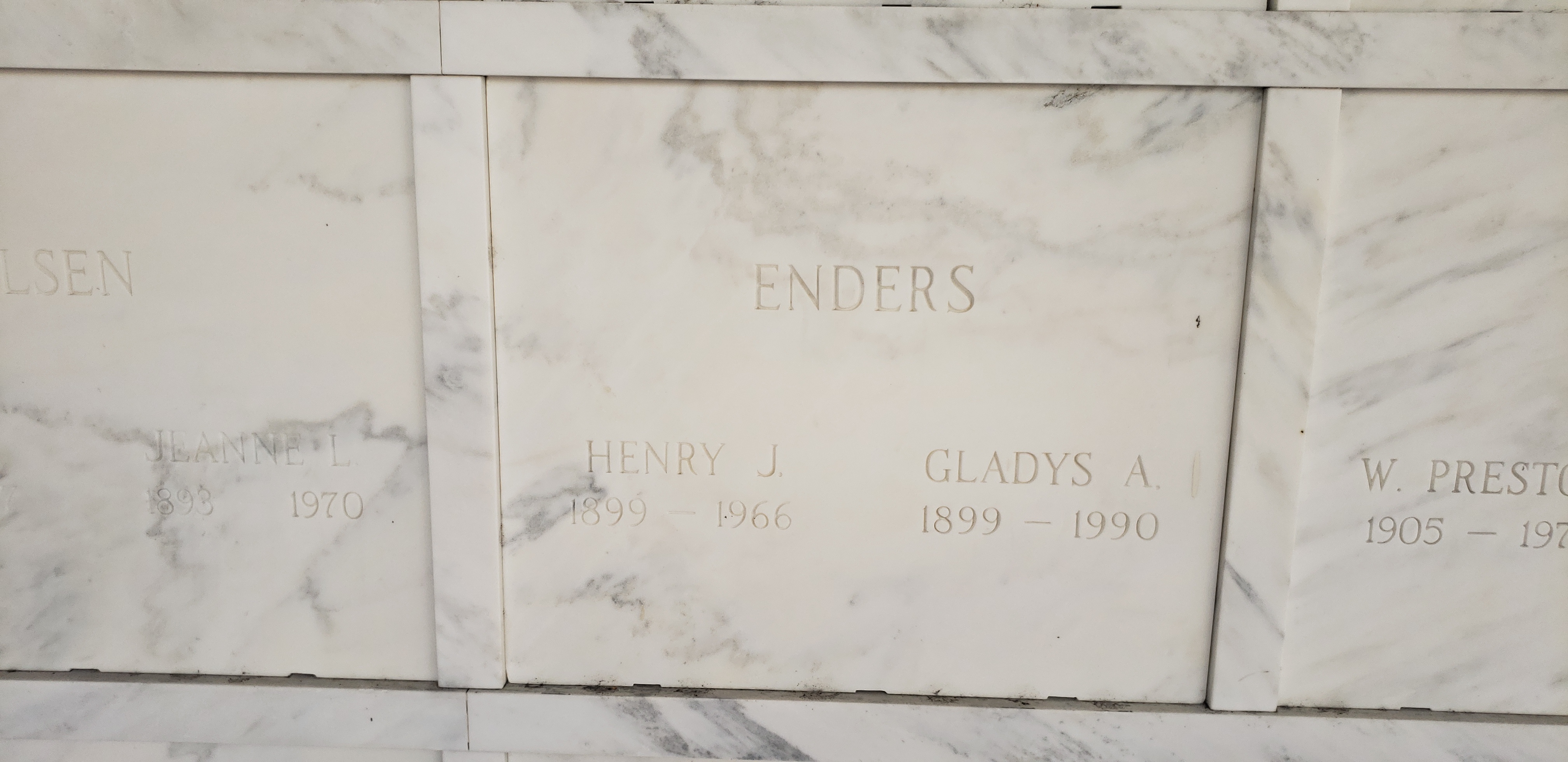 Gladys A Enders