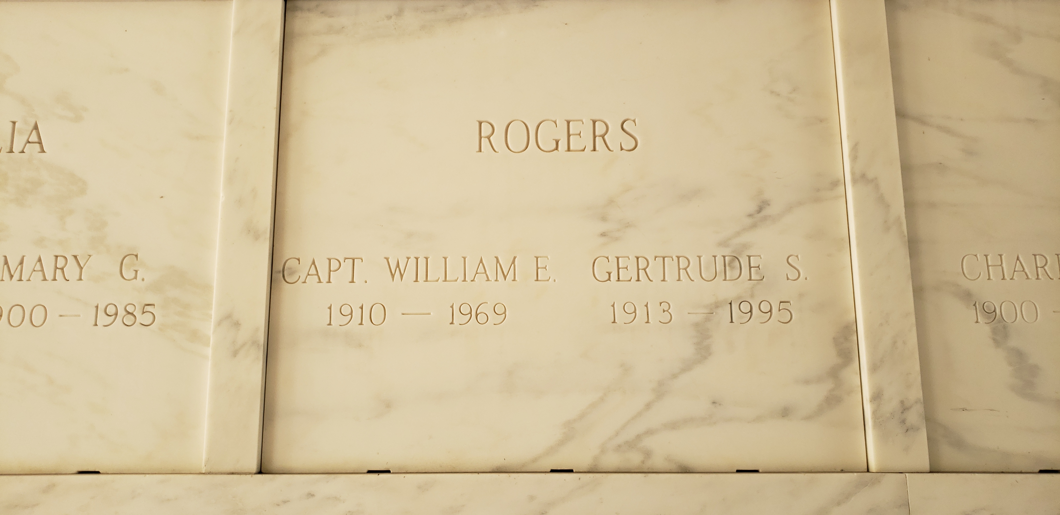 Capt William E Rogers