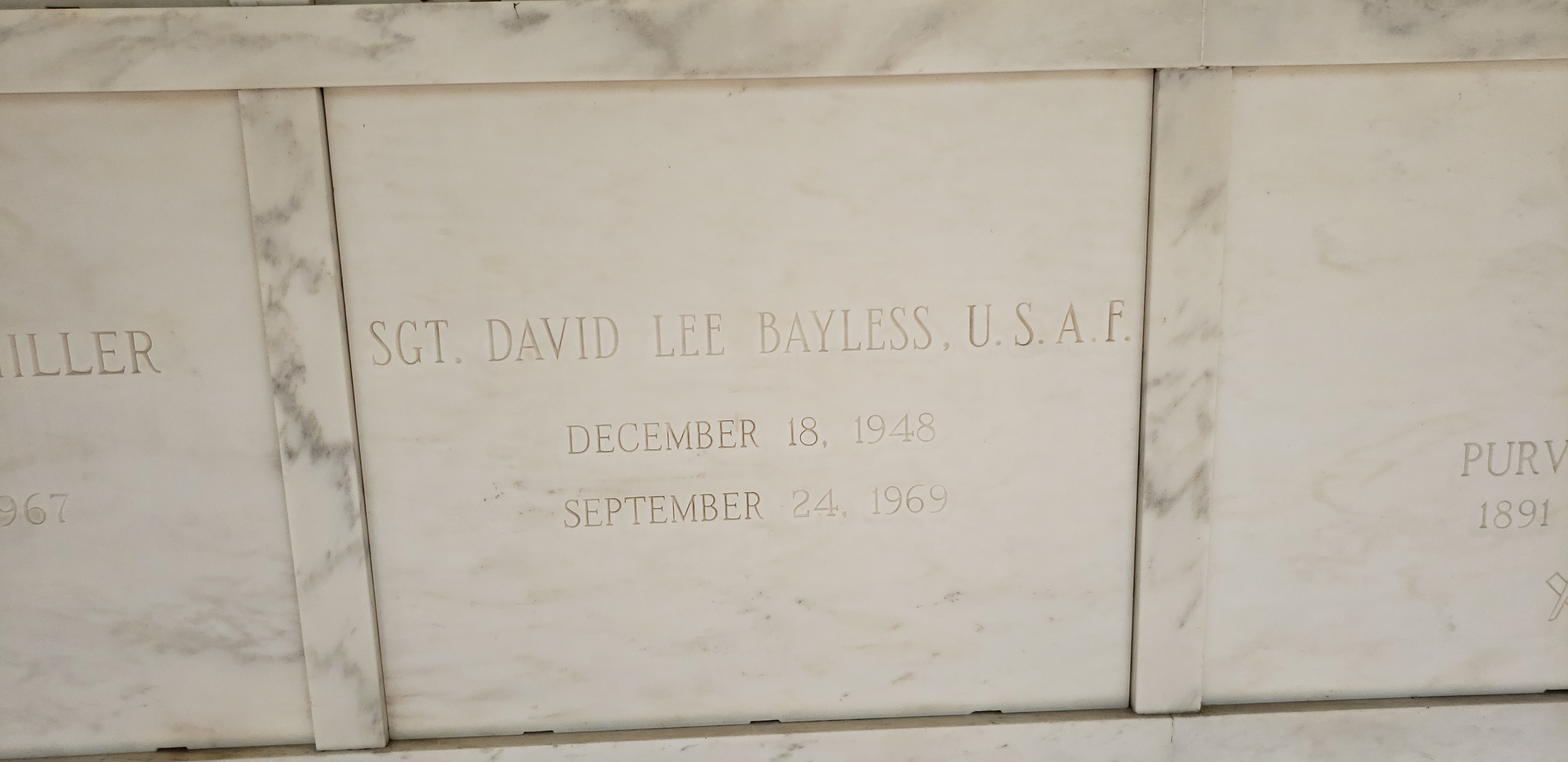 Sgt David Lee Bayless