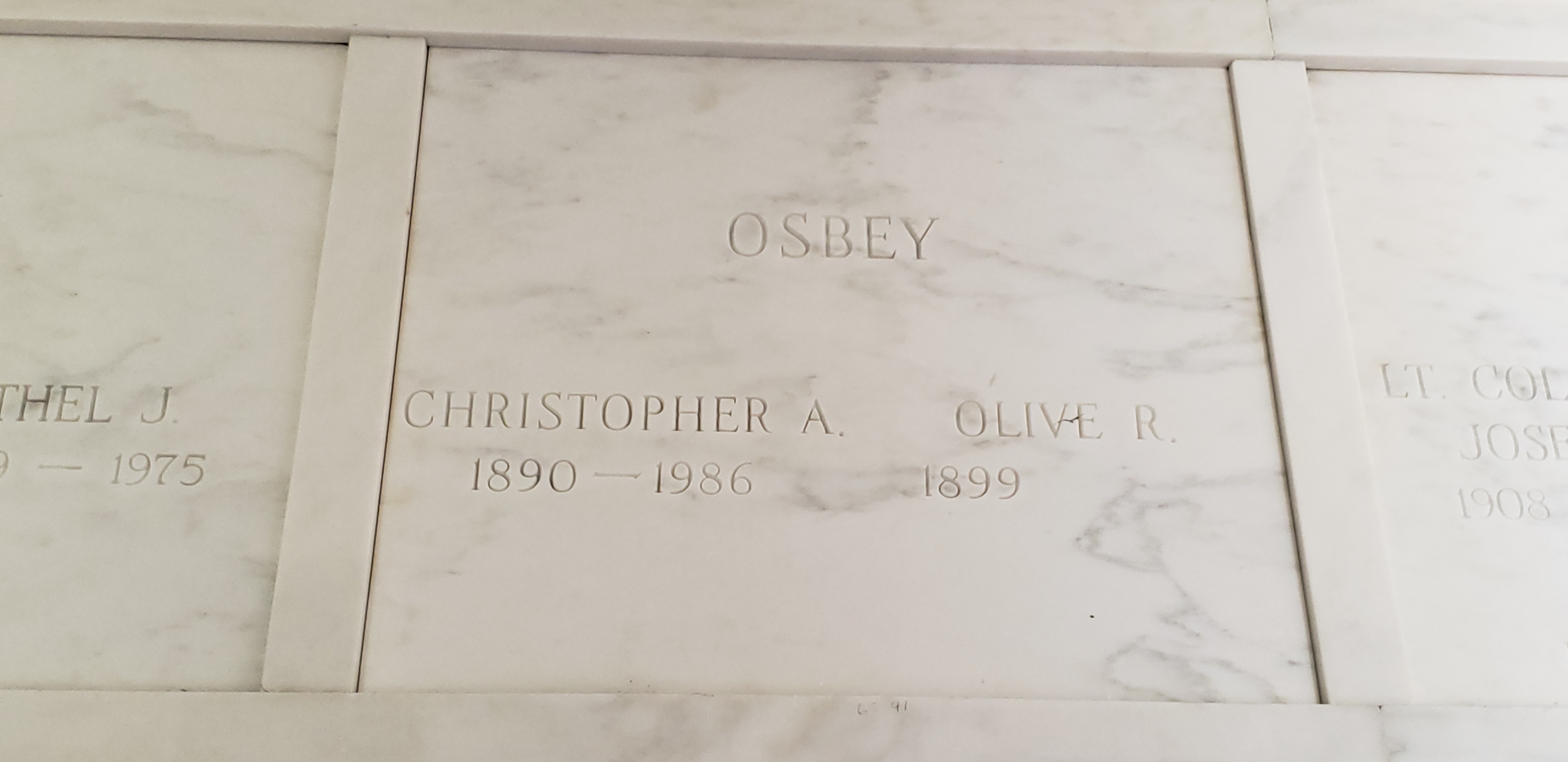 Olive R Osbey