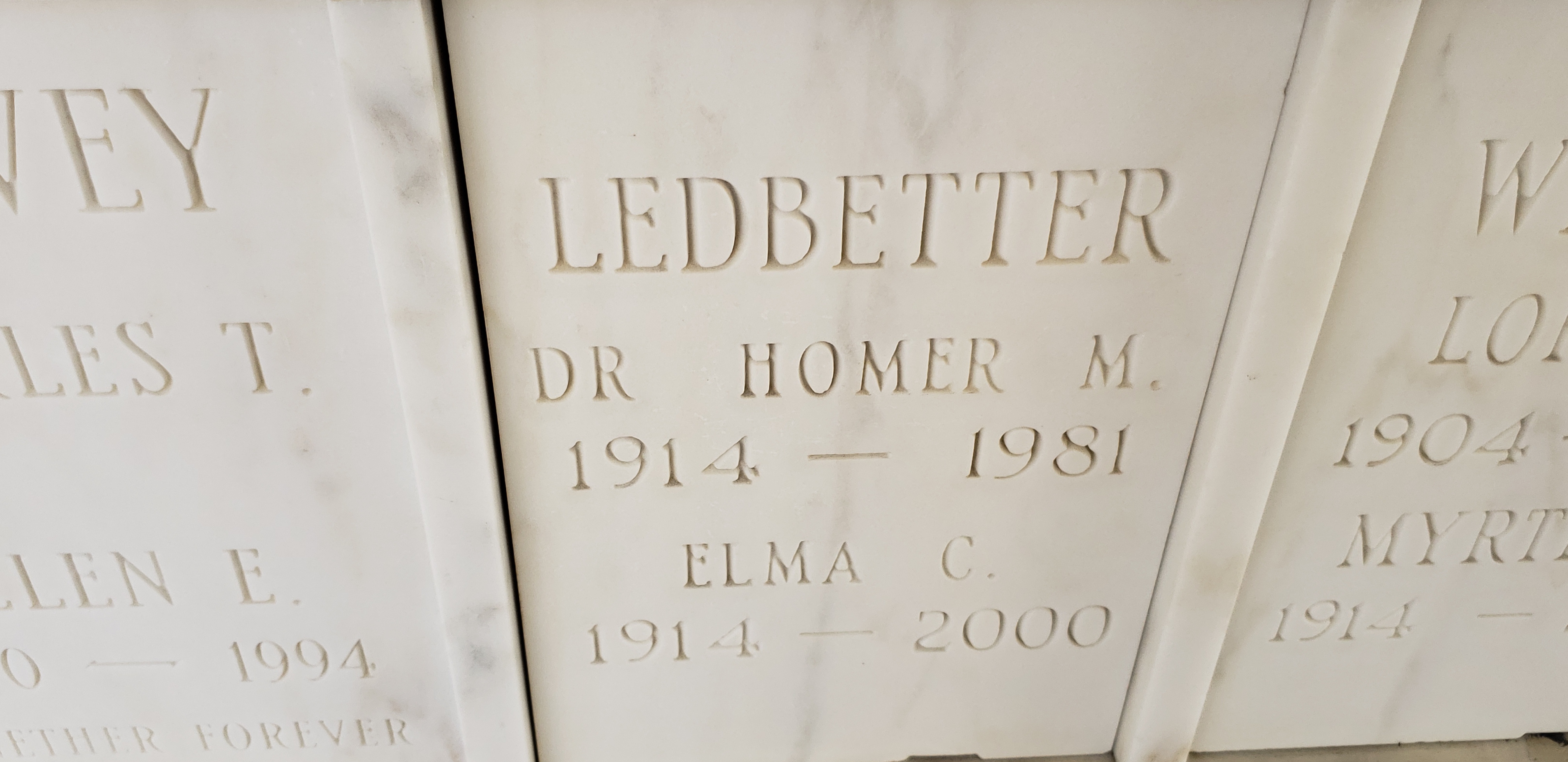 Dr Homer M Ledbetter