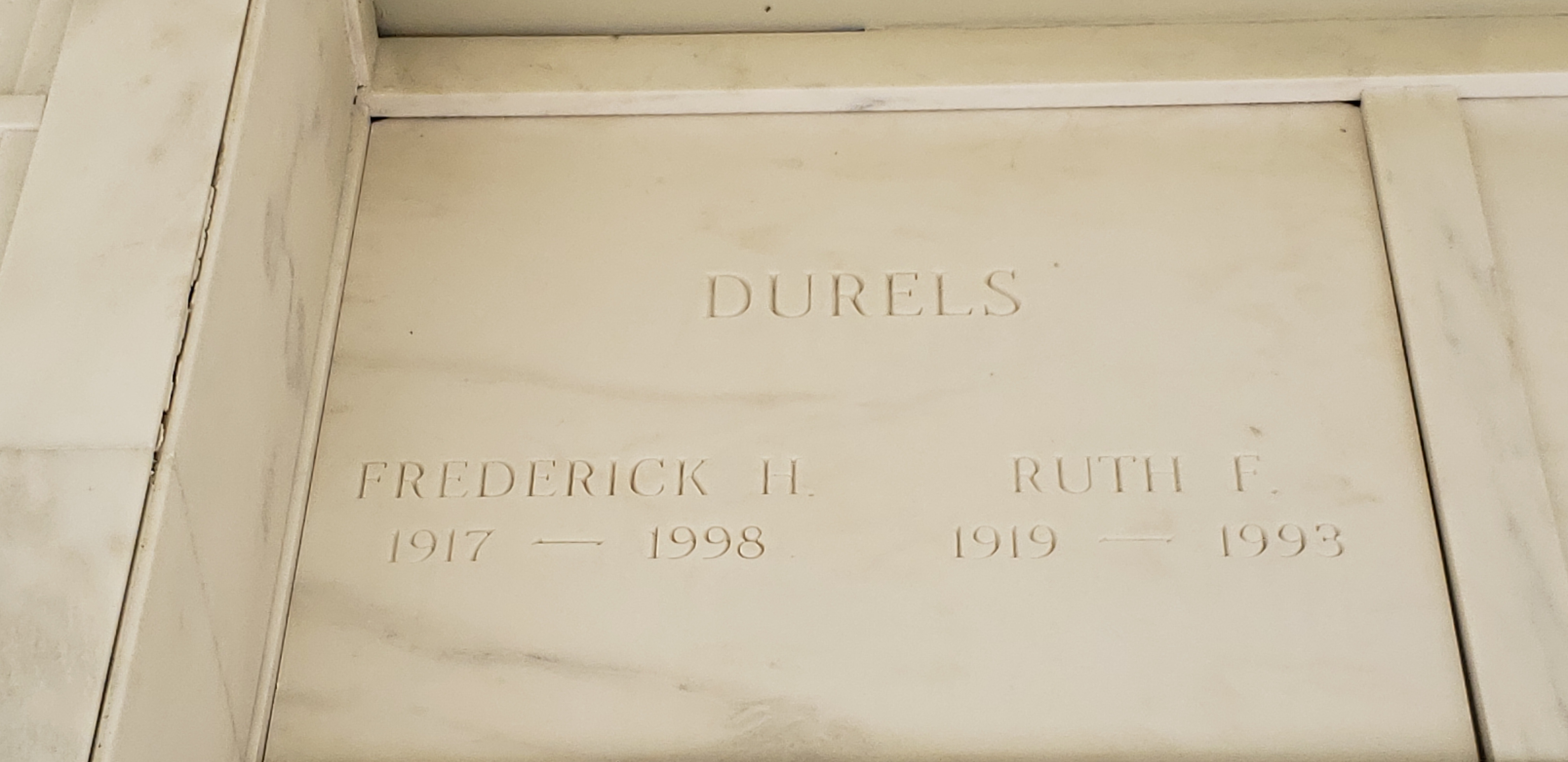 Frederick H Durels