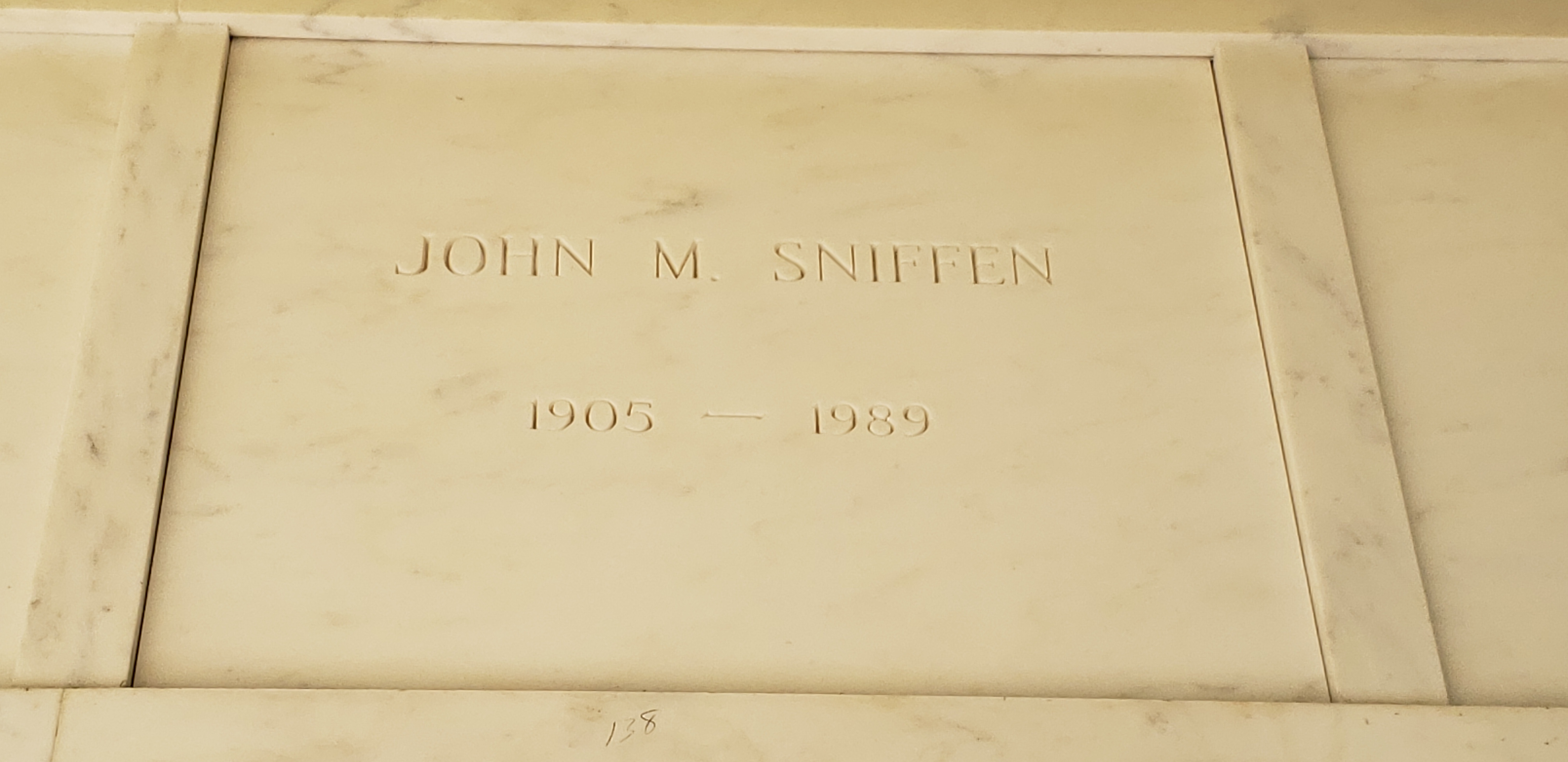 John M Sniffen