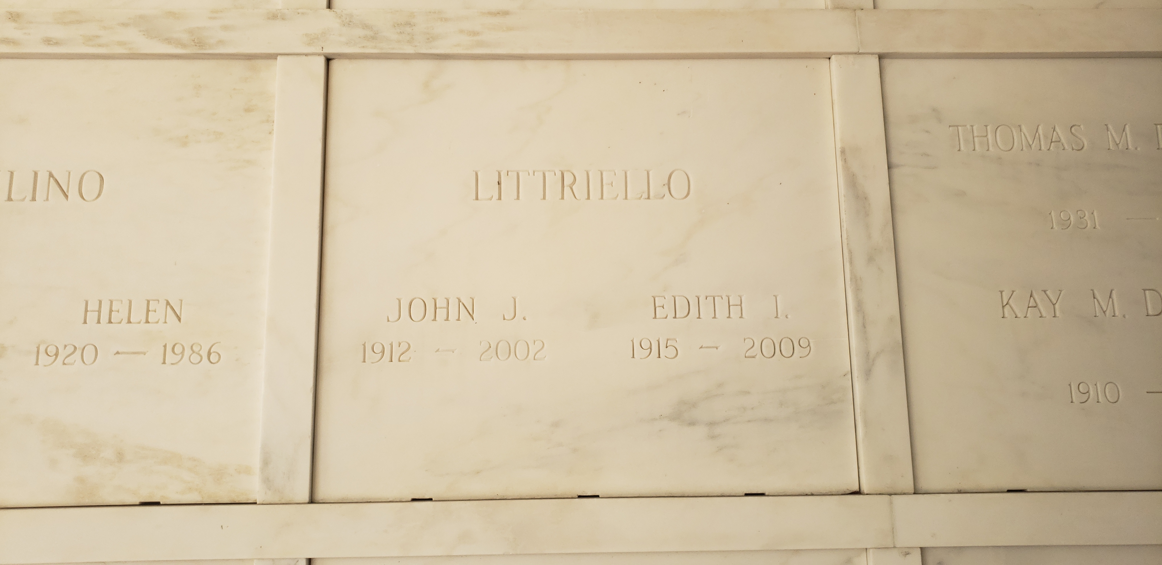 Edith I Littriello