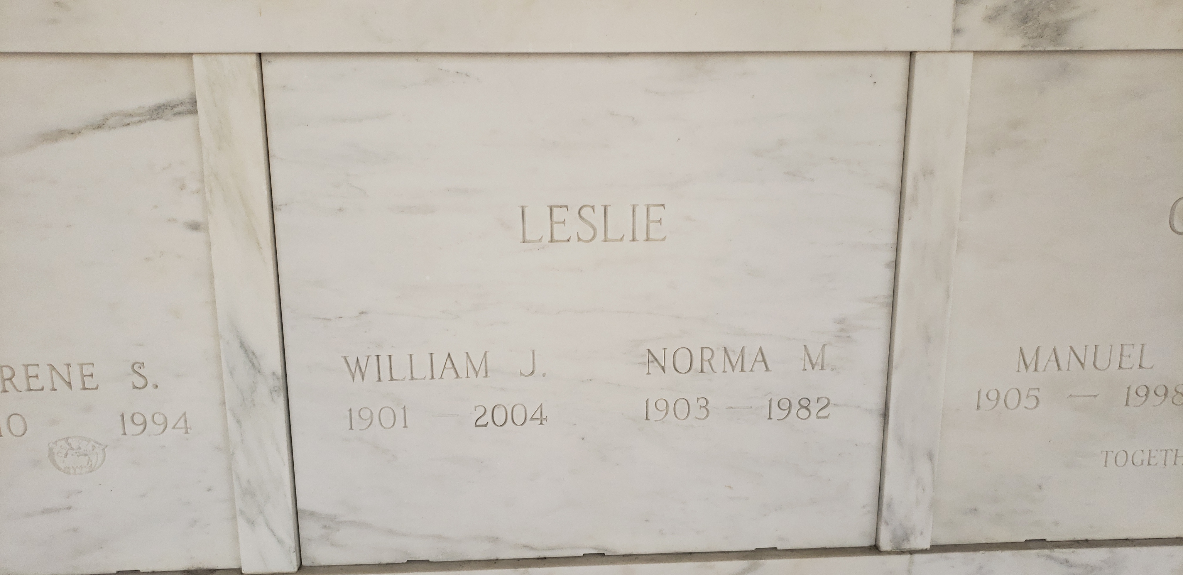 William J Leslie