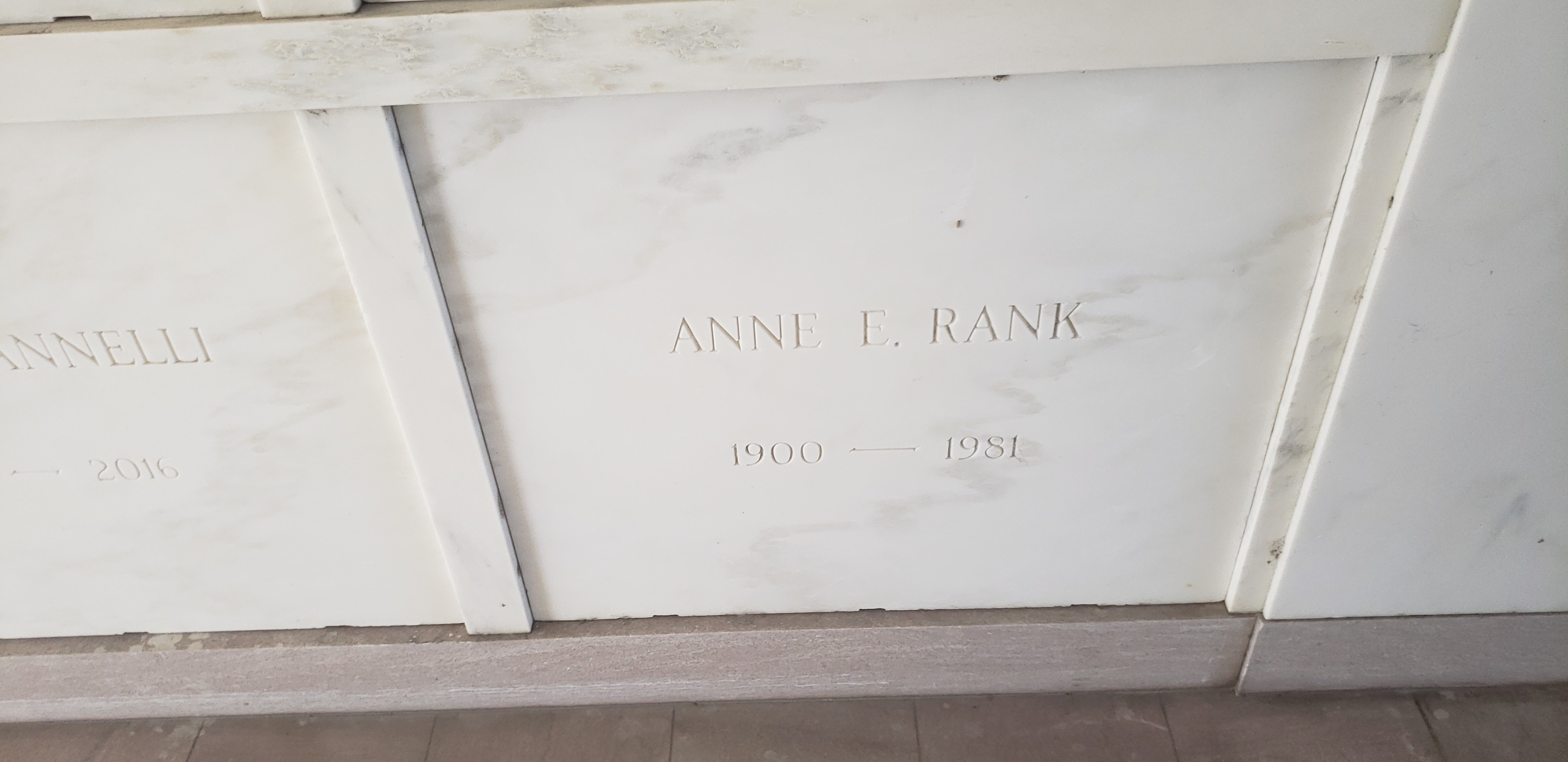 Anne E Rank