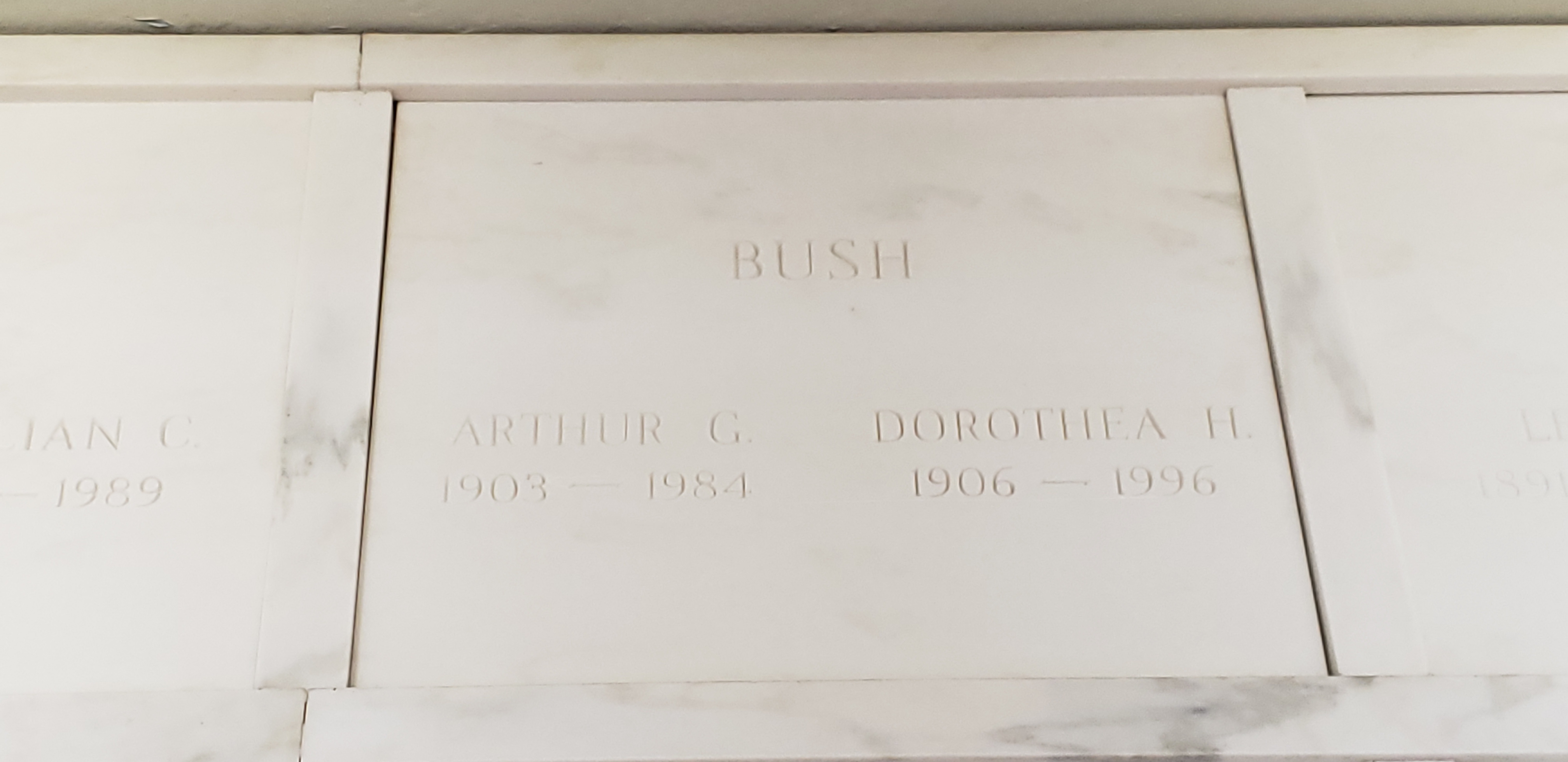 Arthur G Bush