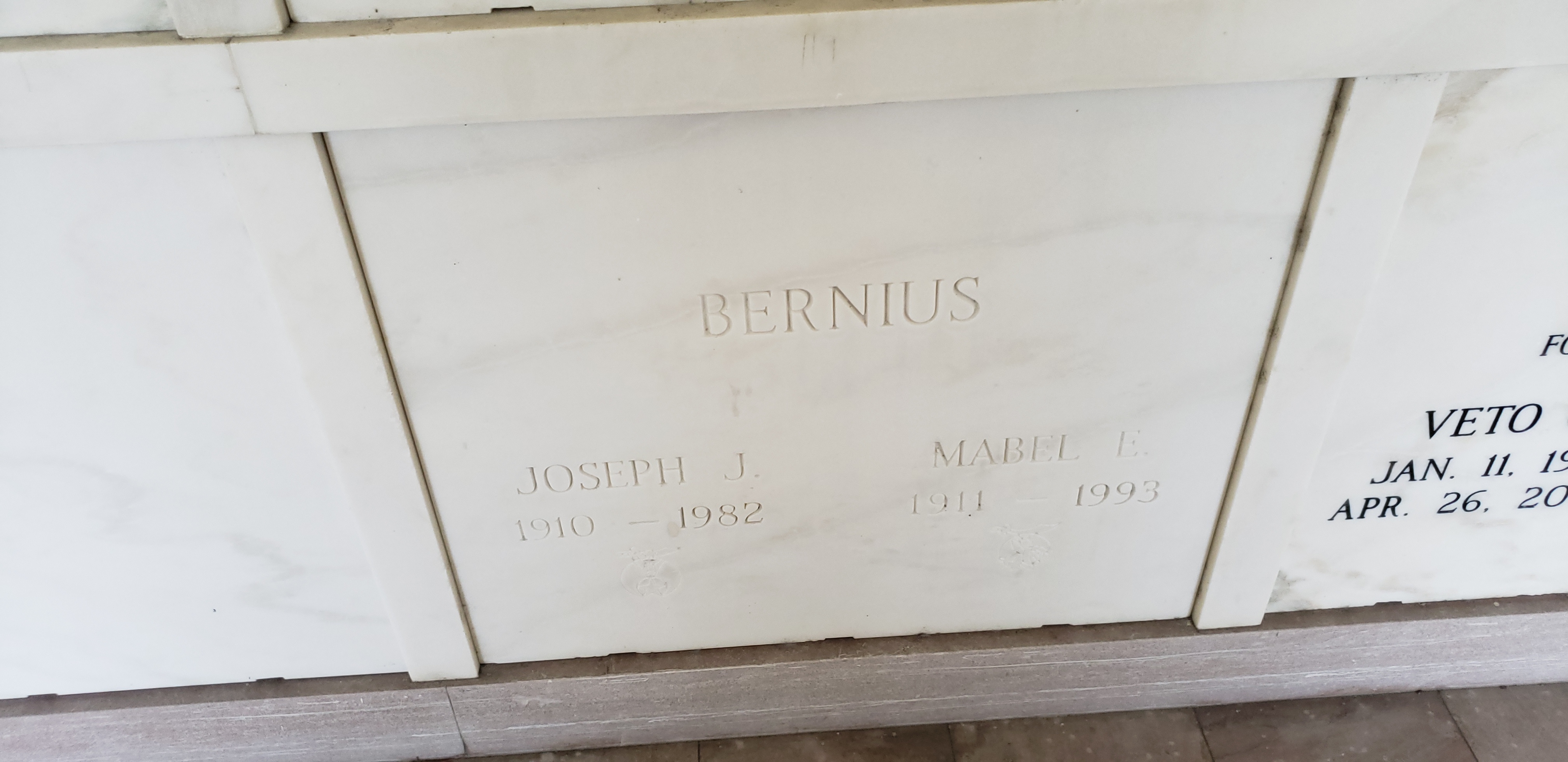Joseph J Bernius