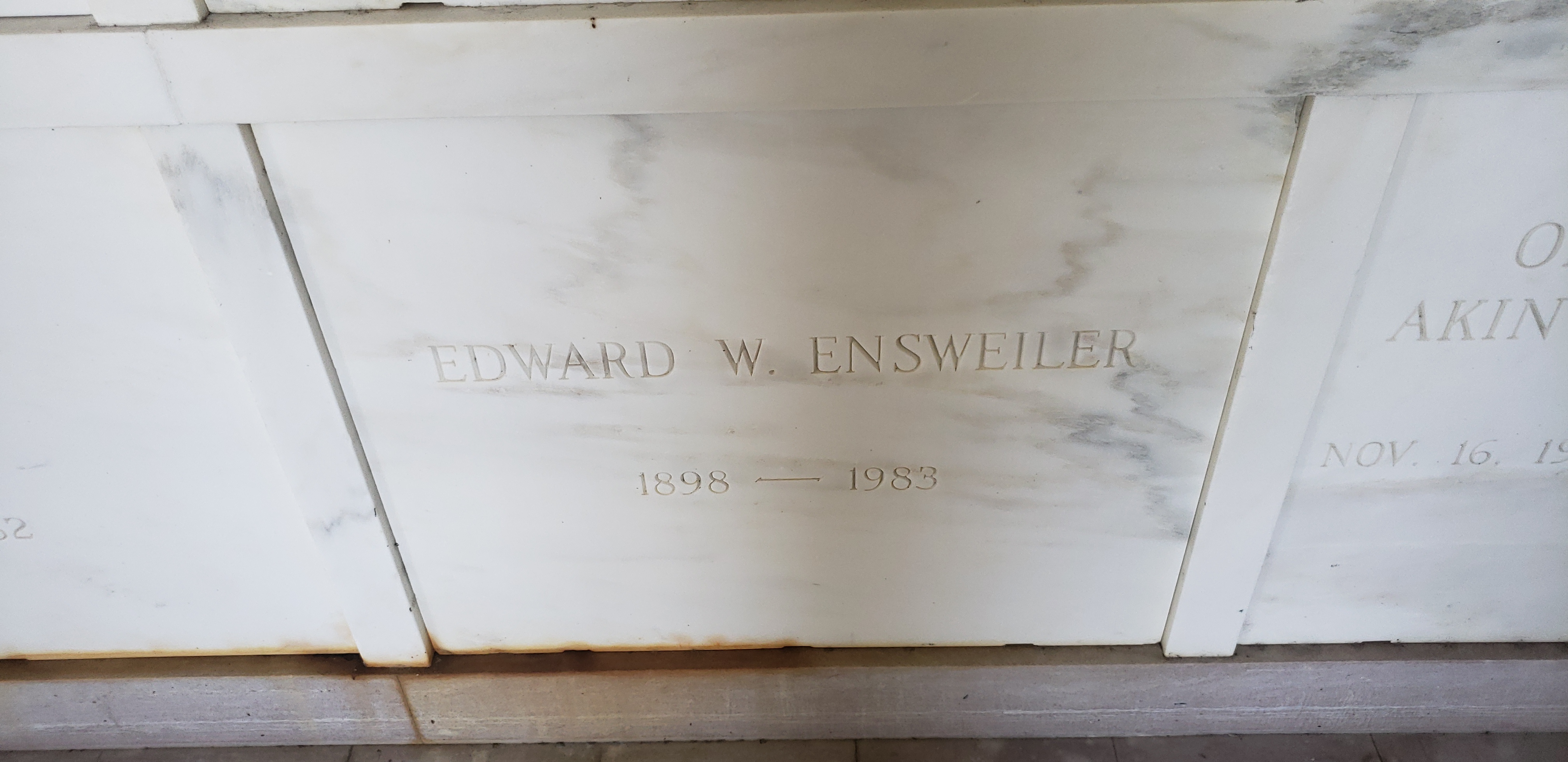 Edward W Ensweiler