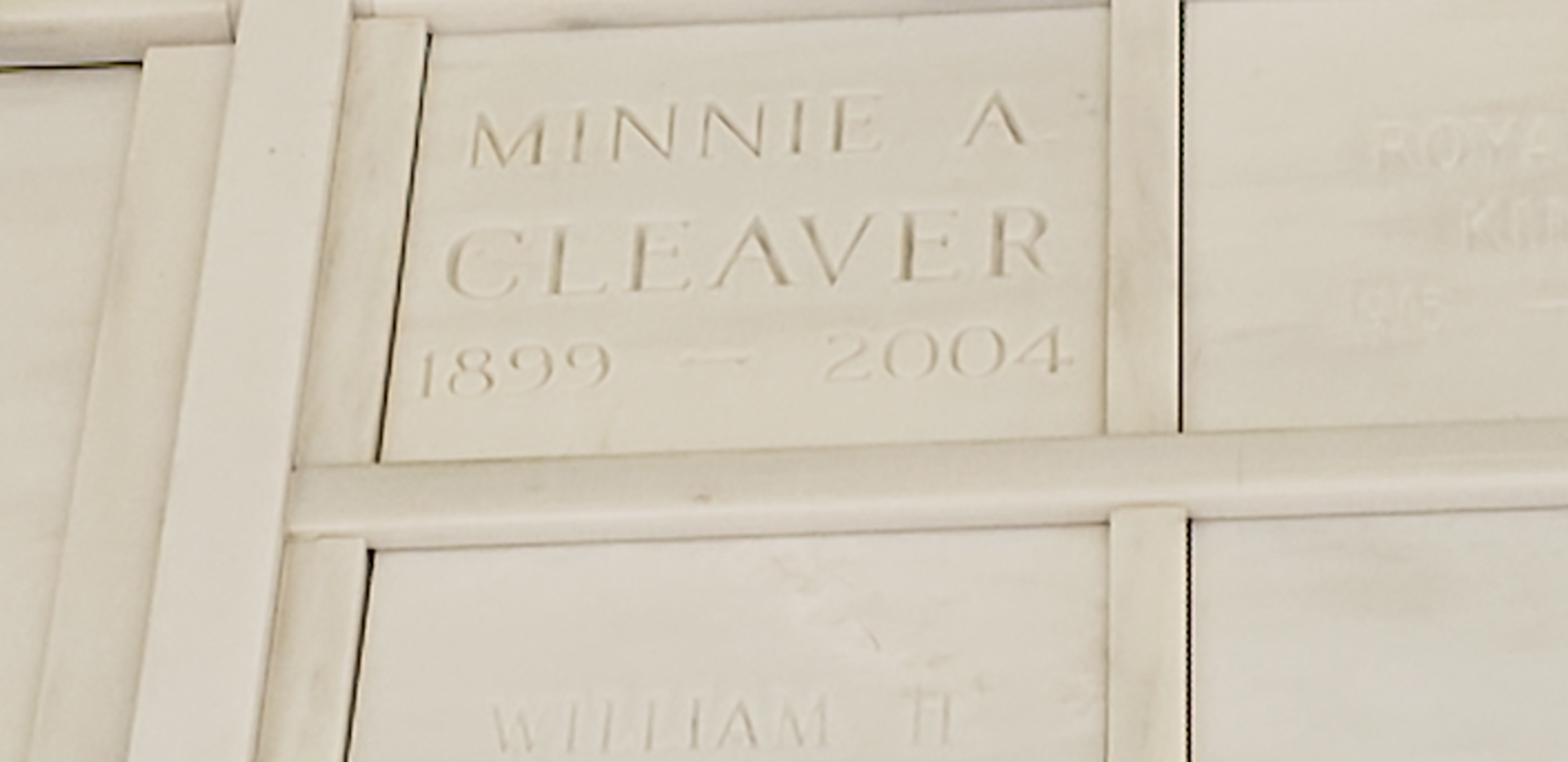 Minnie A Cleaver