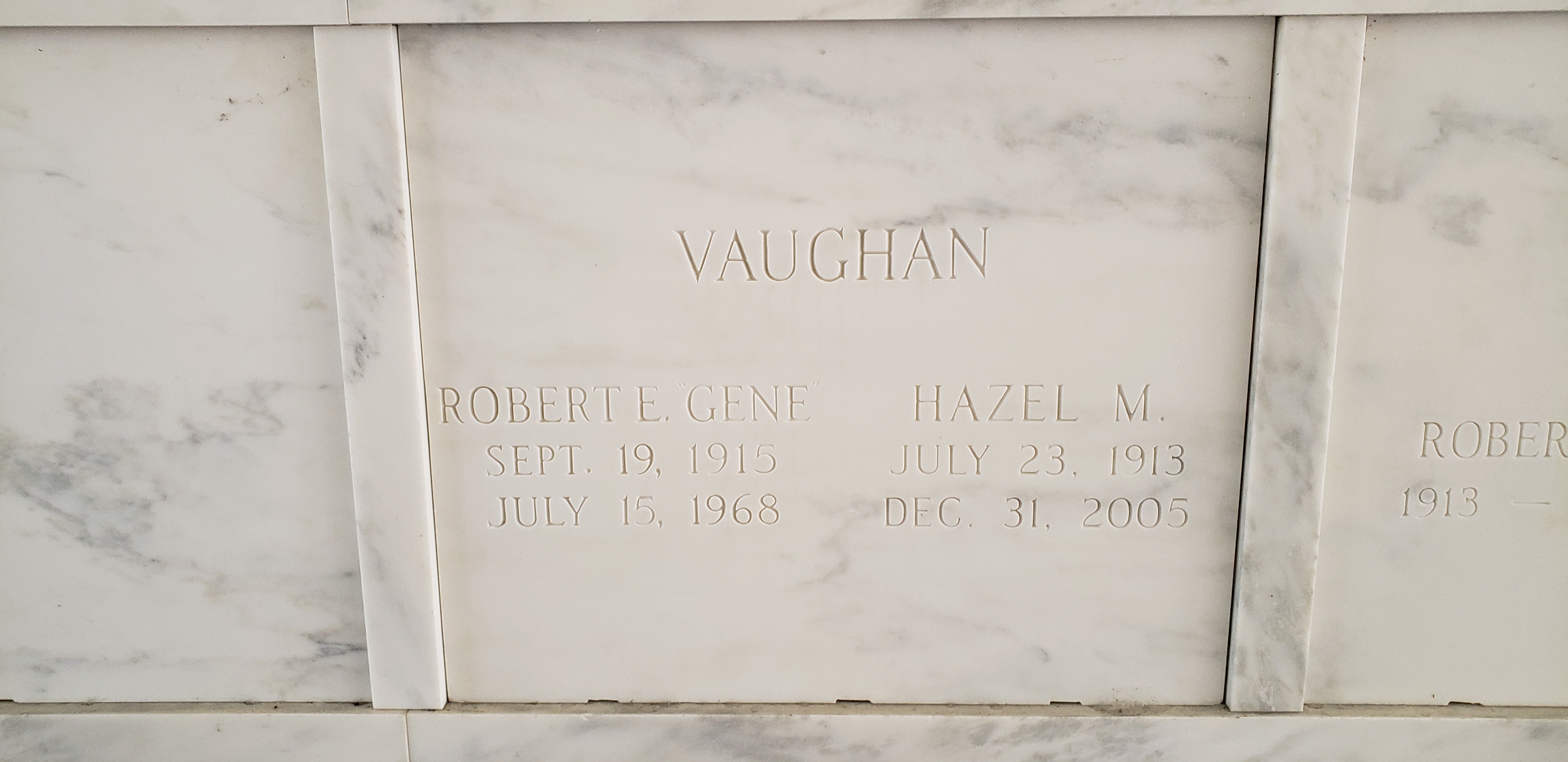 Robert E Gene Vaughan