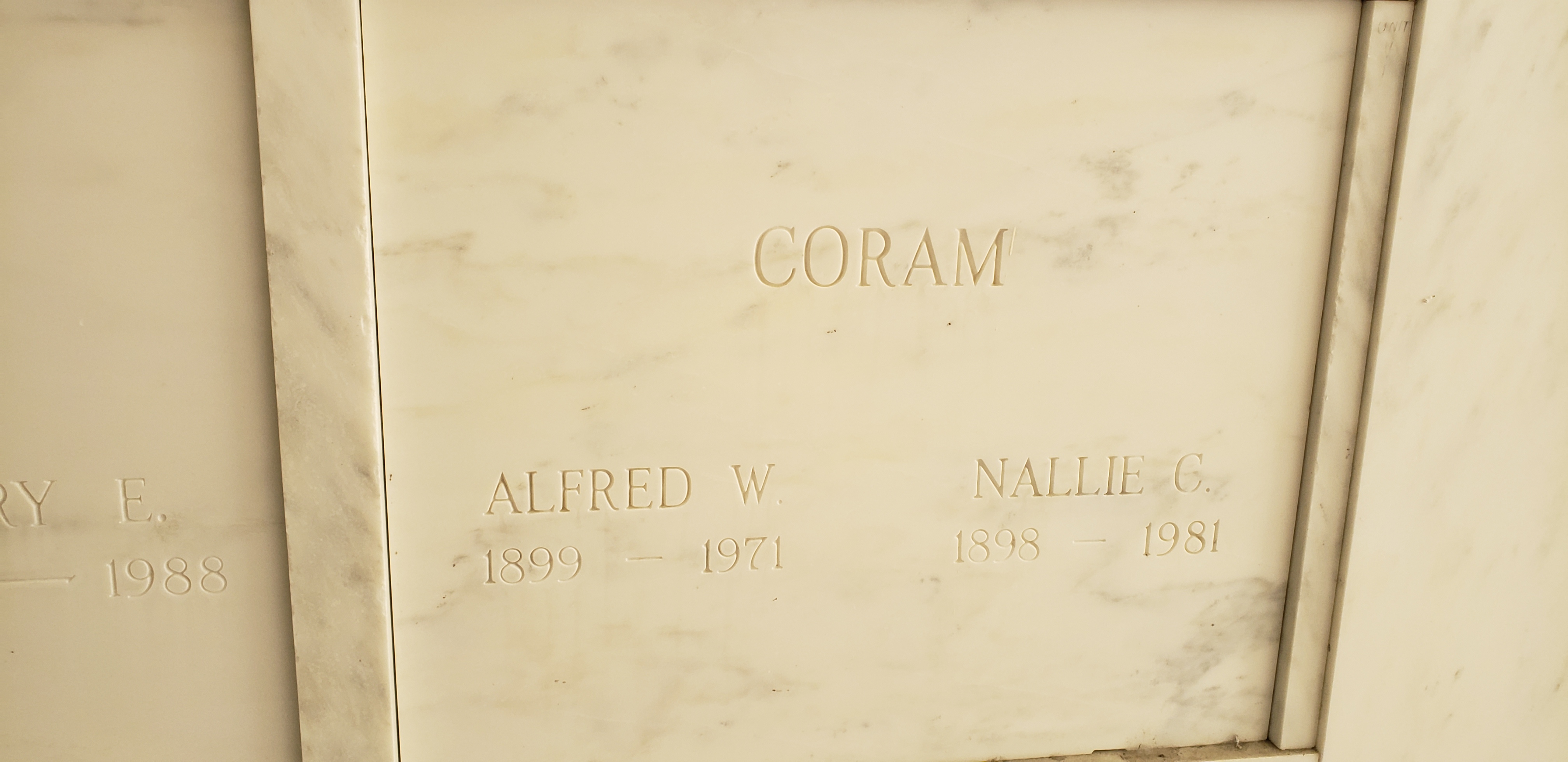 Alfred W Coram