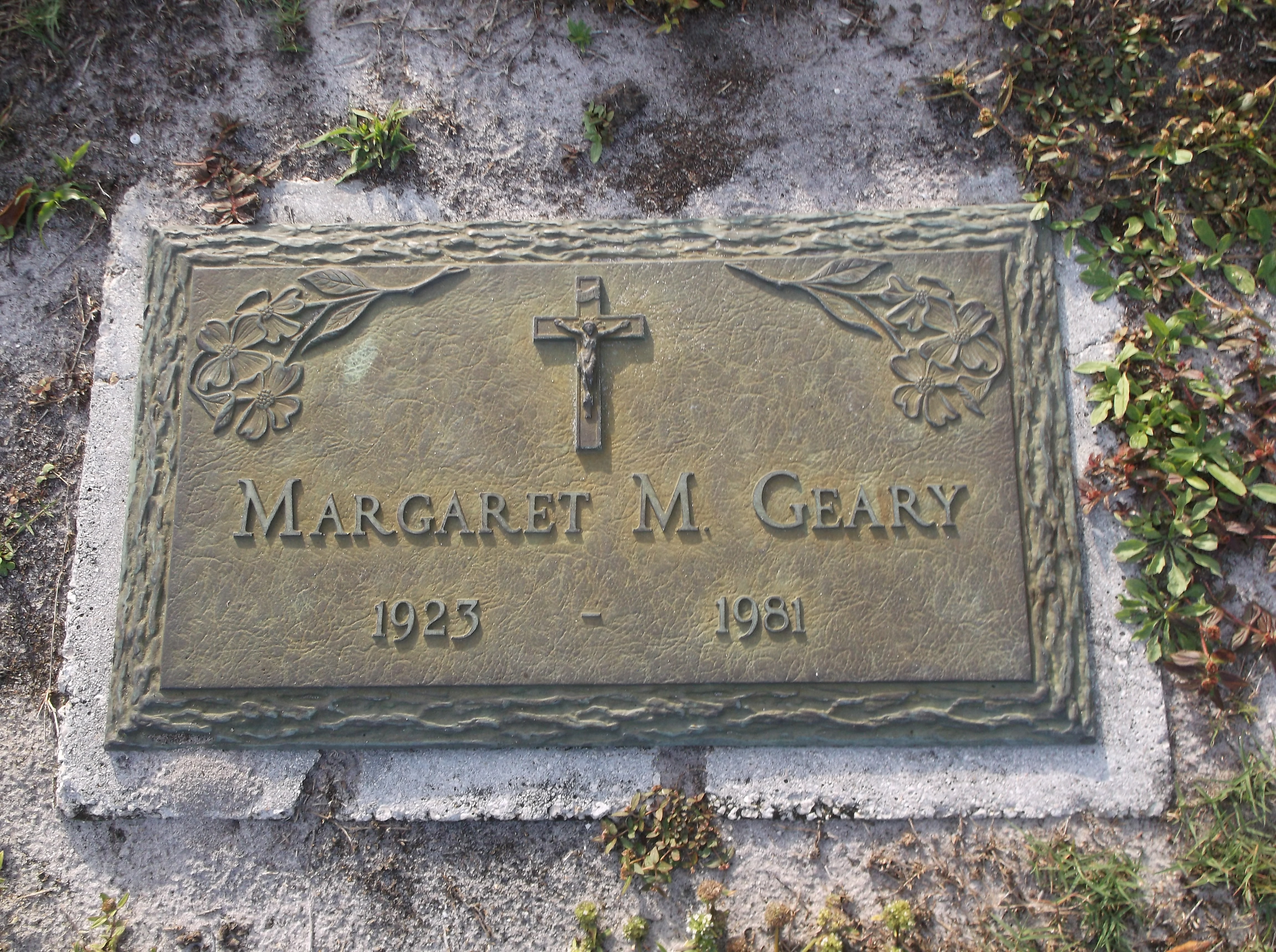 Margaret M Geary