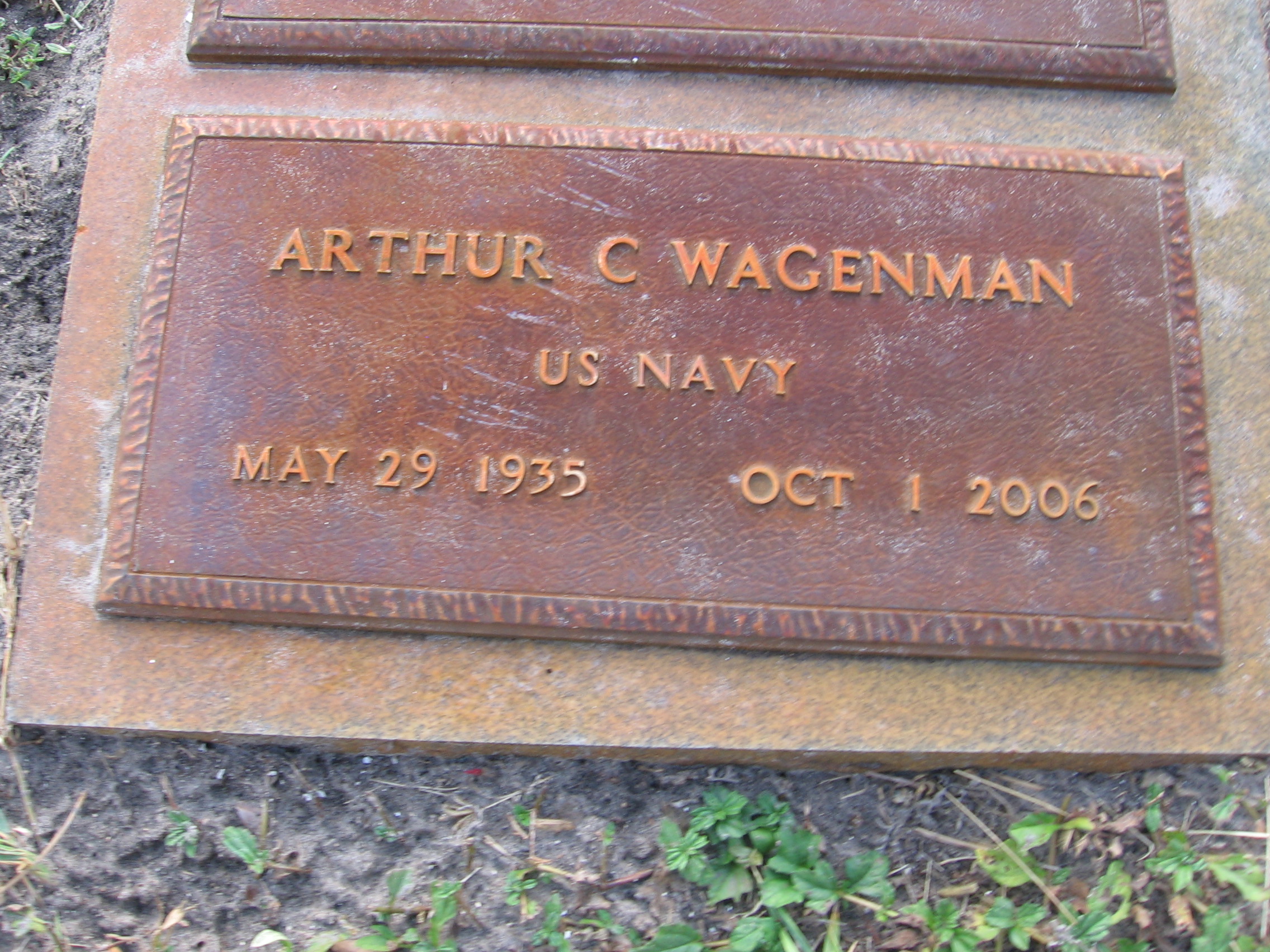 Arthur C Wagenman