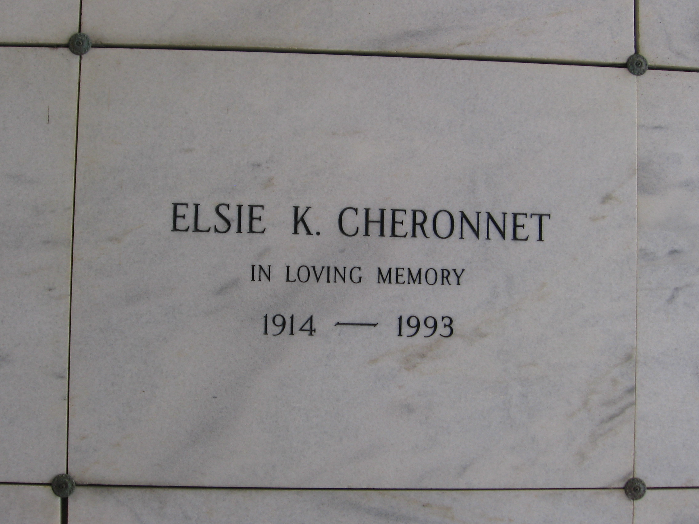 Elsie K Cheronnet