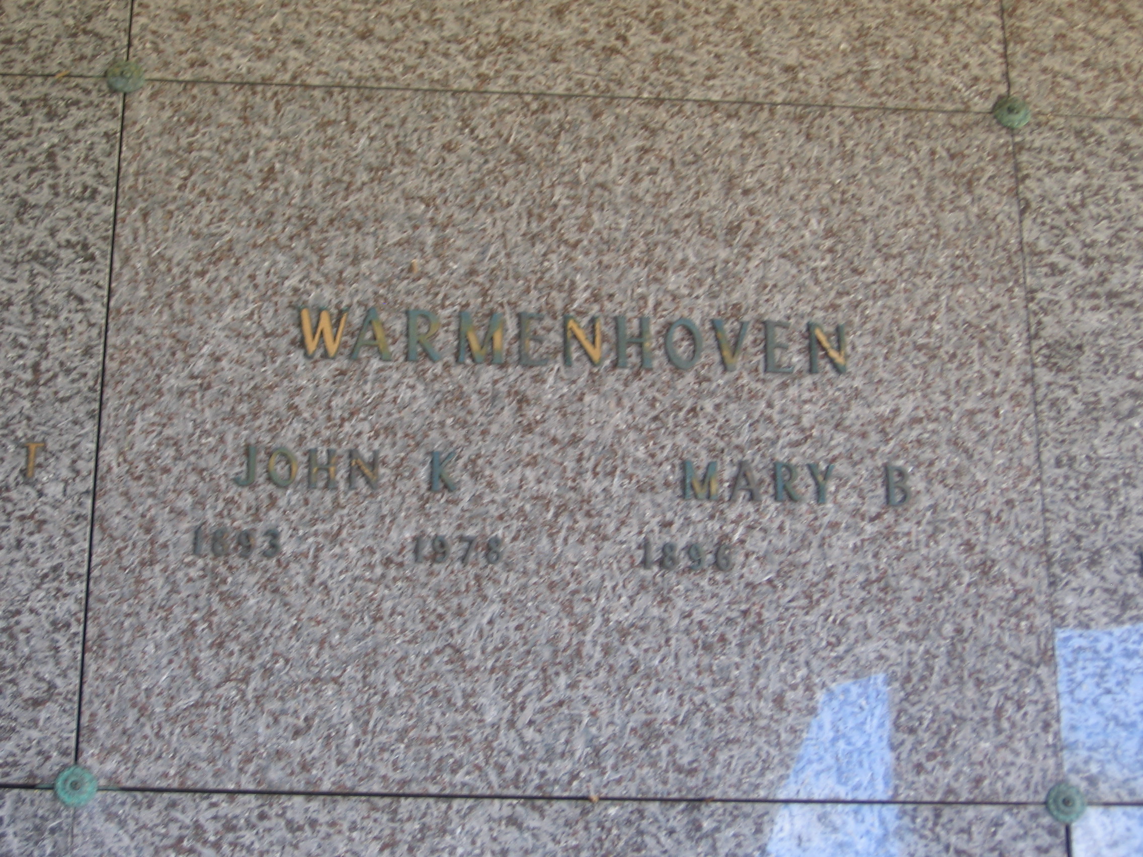Mary B Warmenhoven