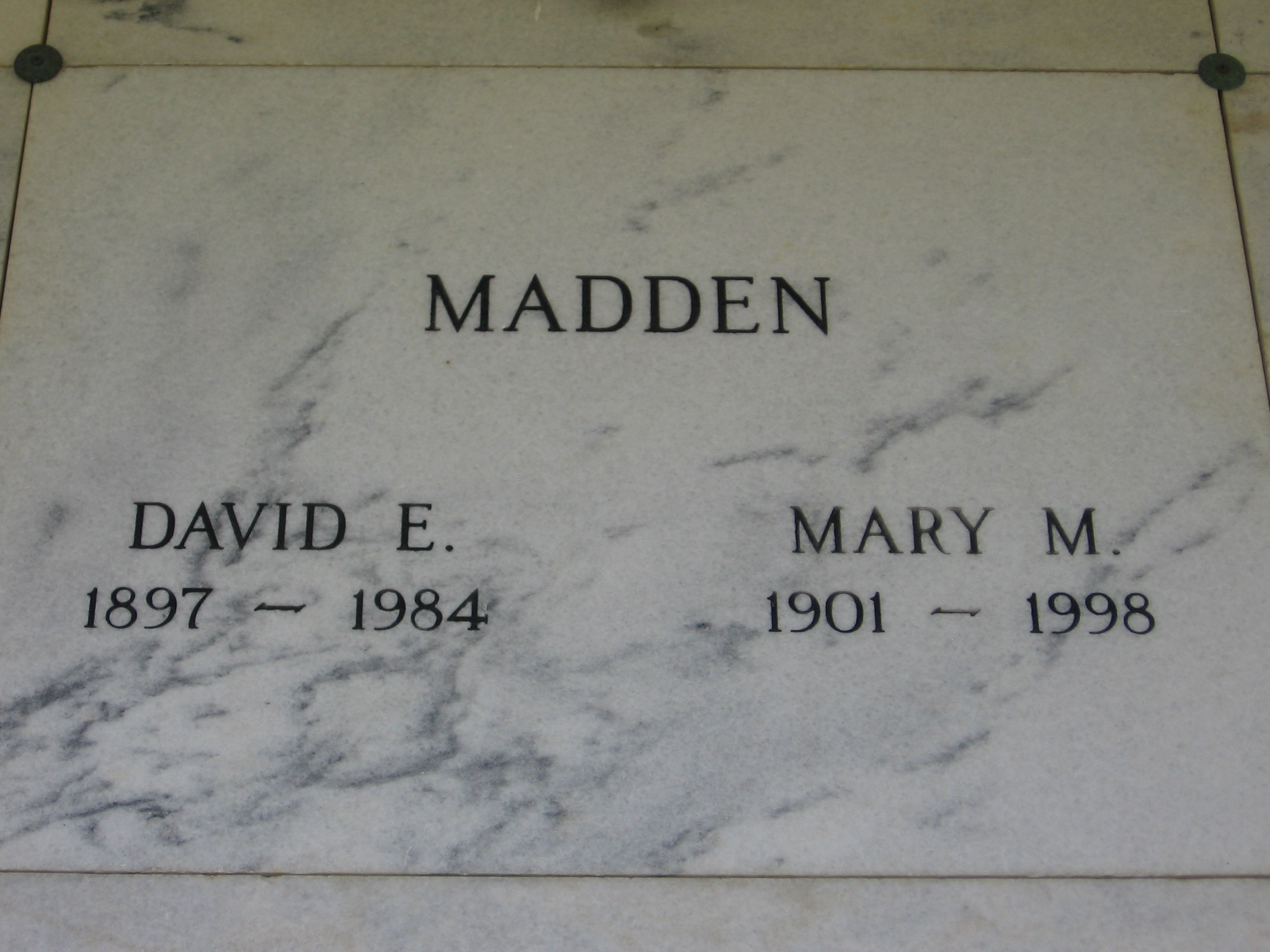 Mary M Madden