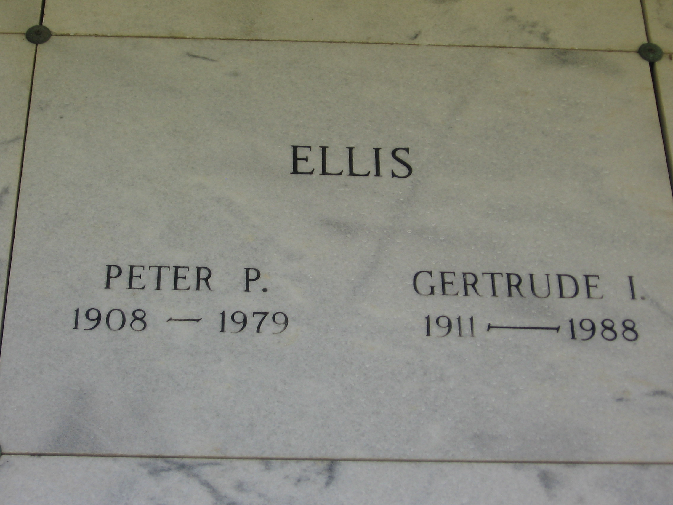 Gertrude I Ellis