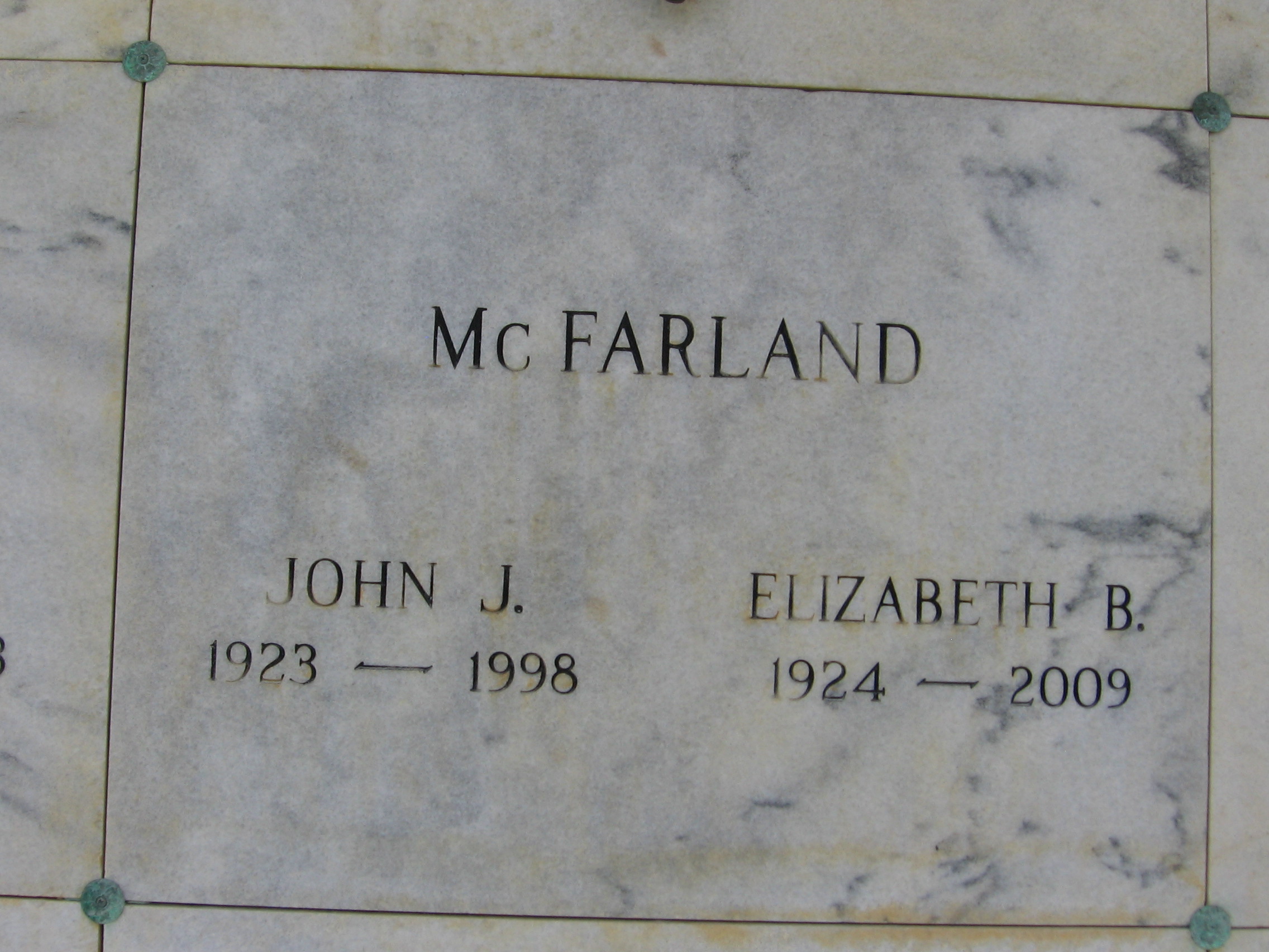John J McFarland