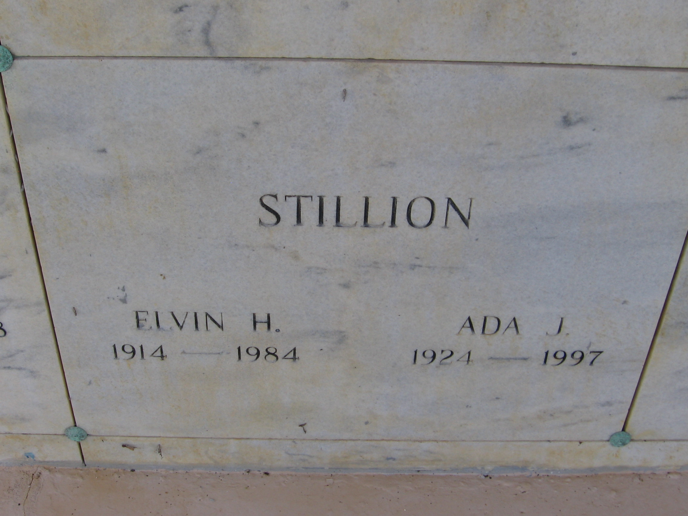 Elvin H Stillion
